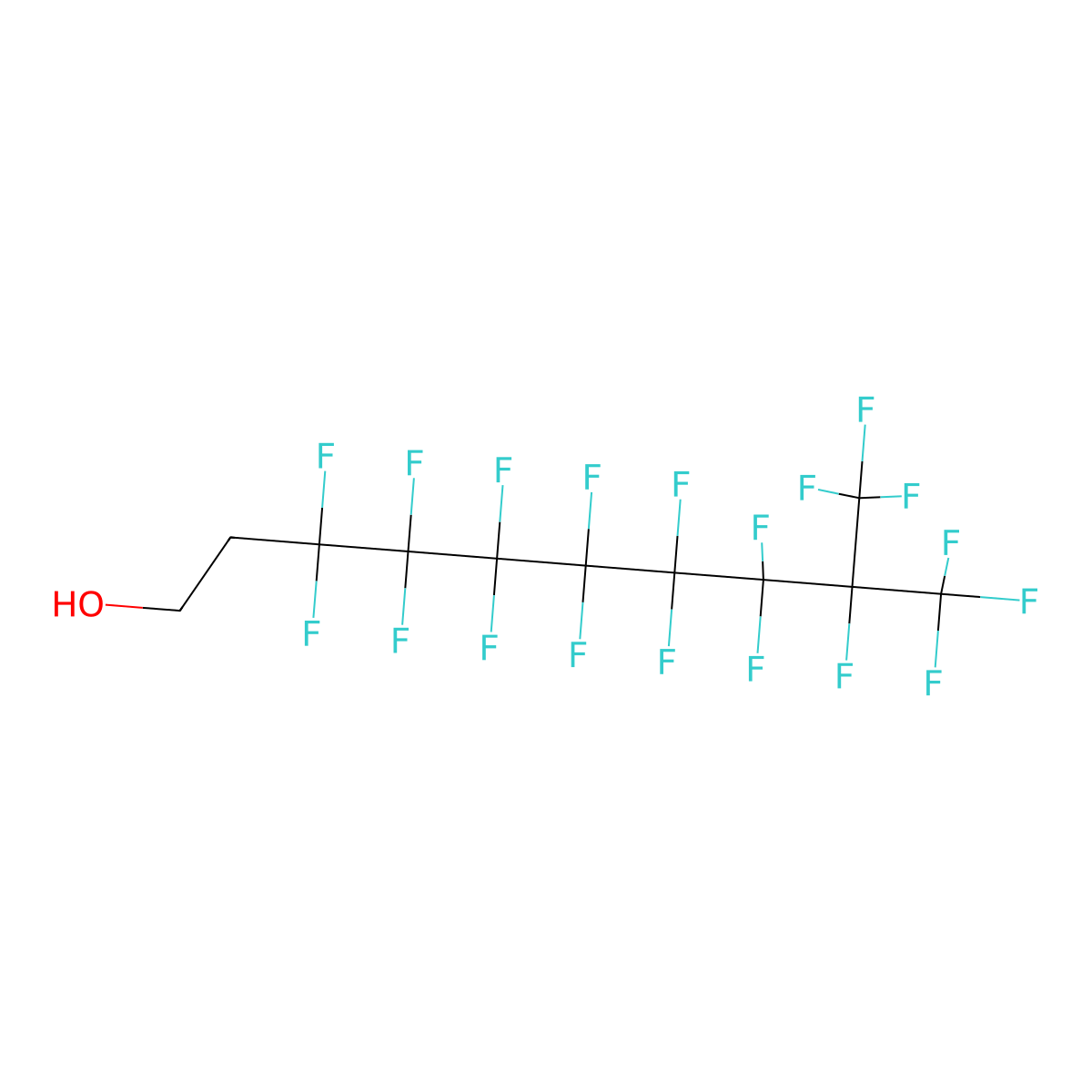 2-(Perfluoro-7-methyloctyl)ethanol molecular structure, CAS 31200-98-3