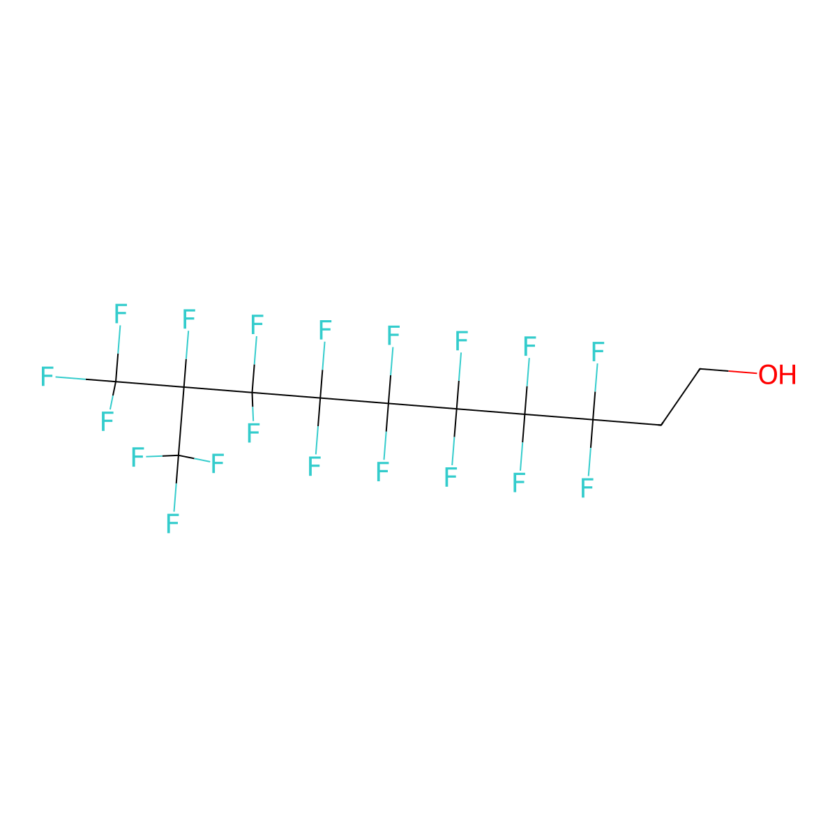 2-(Perfluoro-7-methyloctyl)ethanol molecular structure, CAS 31200-98-3
