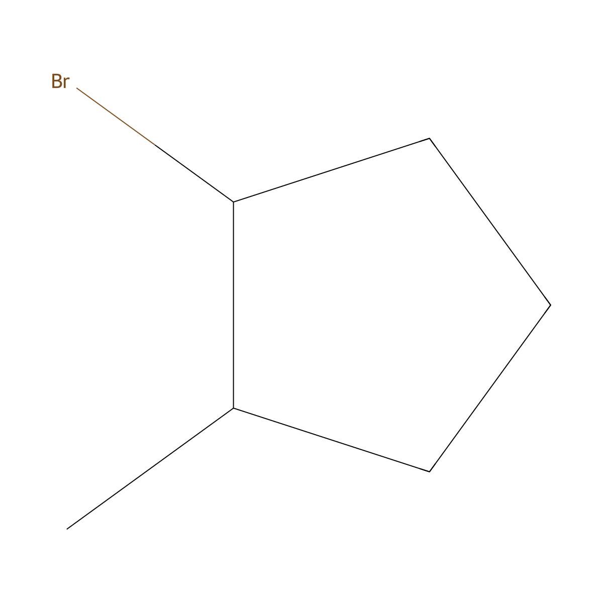 1-Bromo-2-methylcyclopentane molecular structure, CAS 31201-11-3