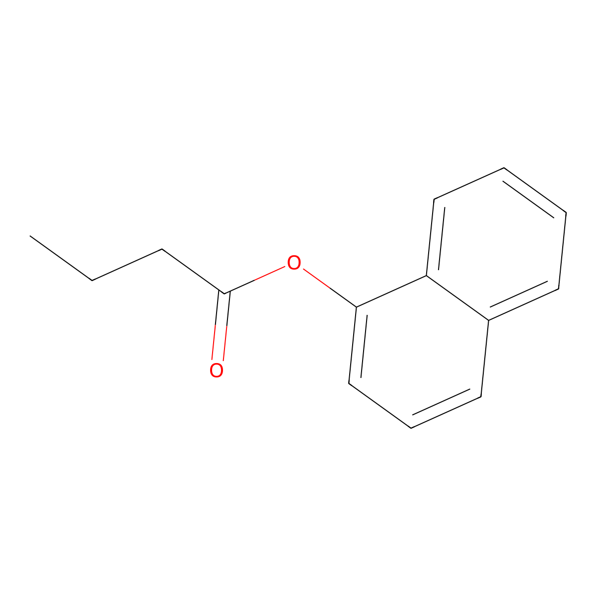 alpha-Naphthyl butyrate molecular structure, CAS 3121-70-8