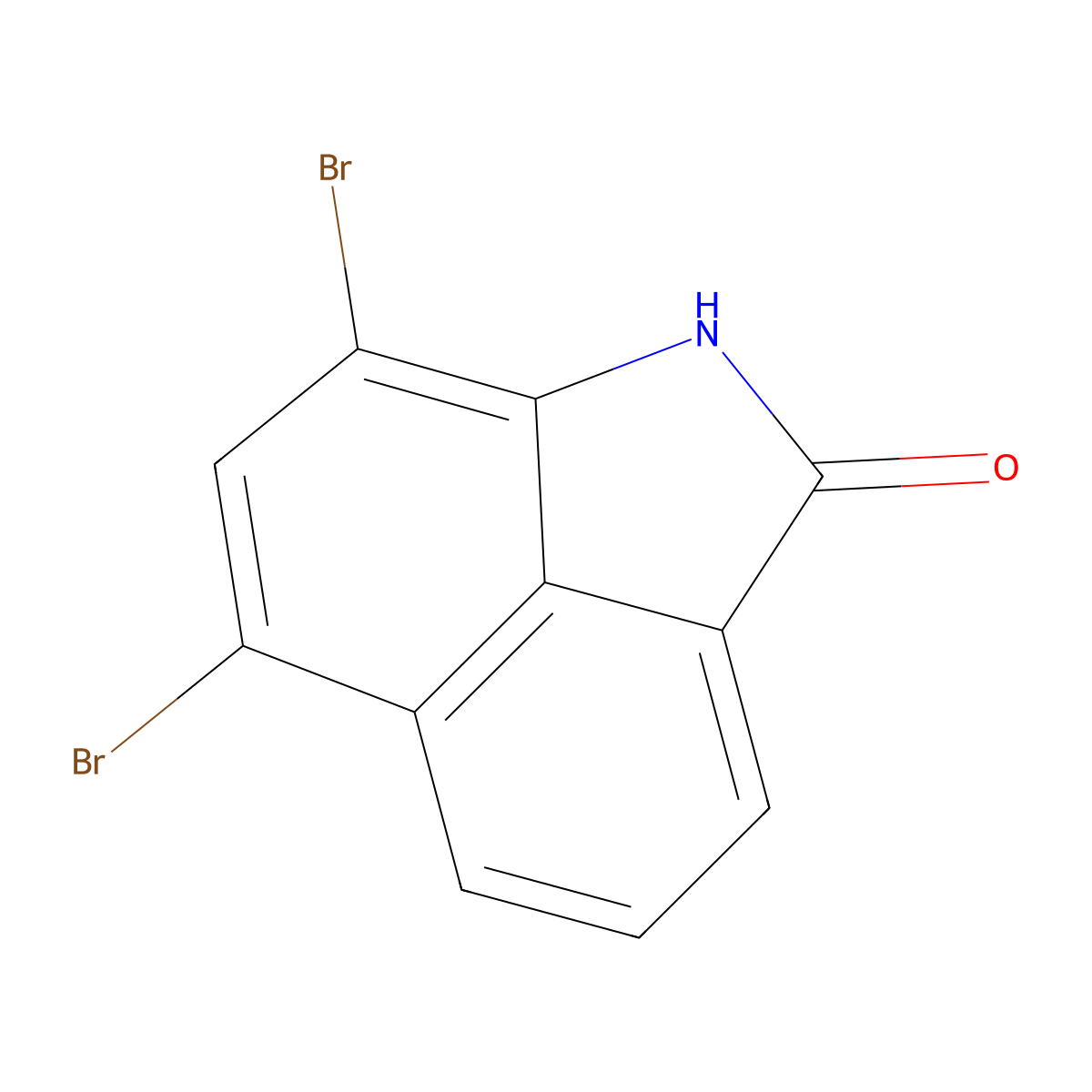 6,8-Dibromo-1H-benzo[cd]indol-2-one molecular structure, CAS 31211-21-9