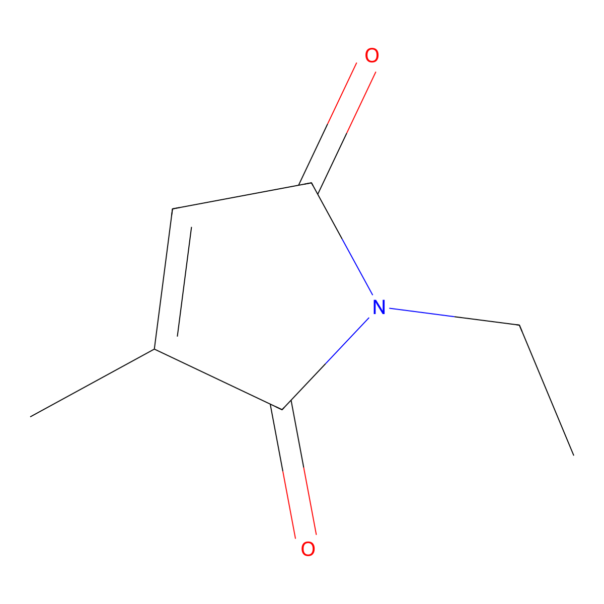 Maleimide, N-ethyl-2-methyl- molecular structure, CAS 31217-72-8