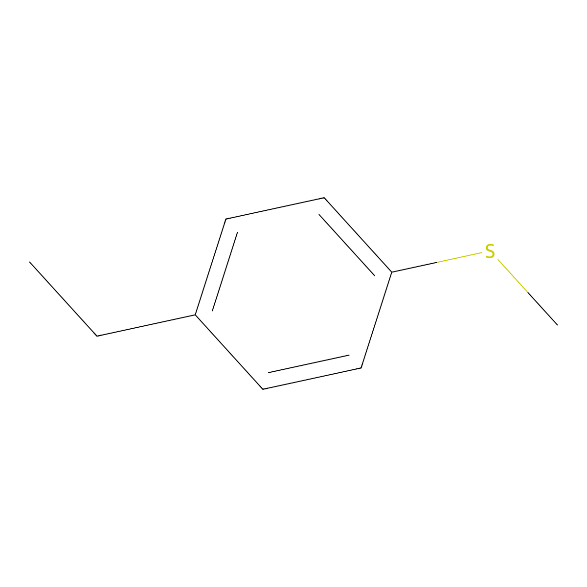 4-Ethylthioanisole molecular structure, CAS 31218-75-4