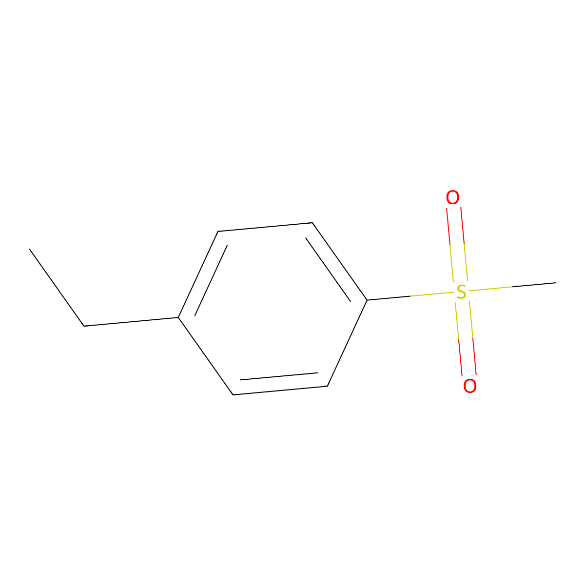 1-Ethyl-4-(methylsulfonyl)benzene molecular structure, CAS 31218-79-8