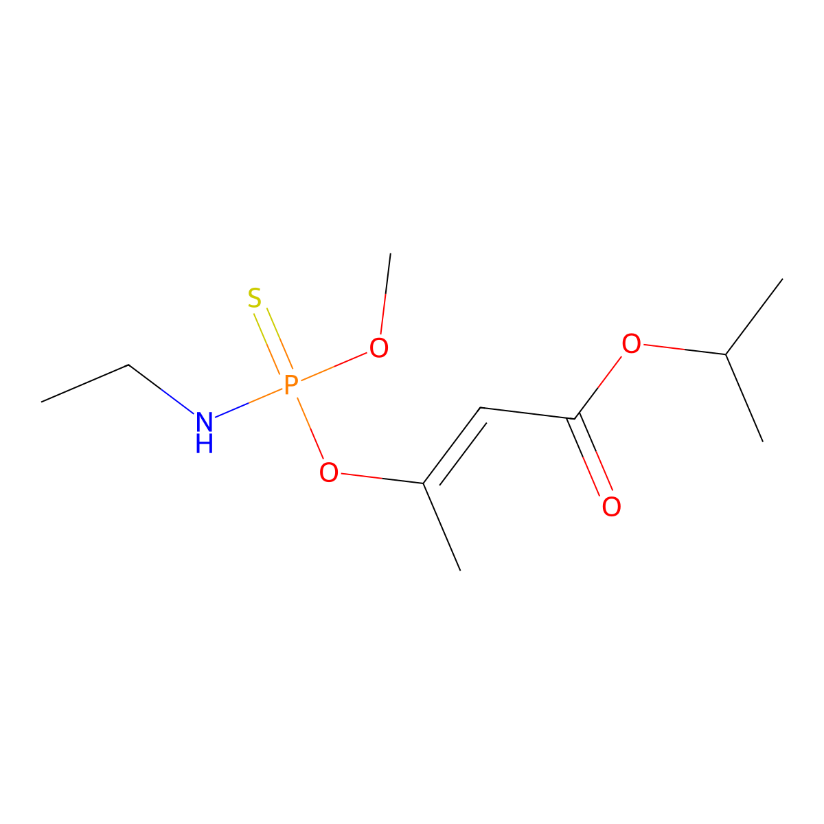 Propetamphos molecular structure, CAS 31218-83-4