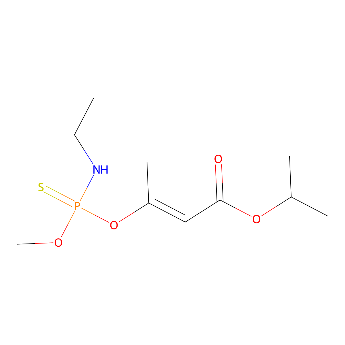 Propetamphos molecular structure, CAS 31218-83-4
