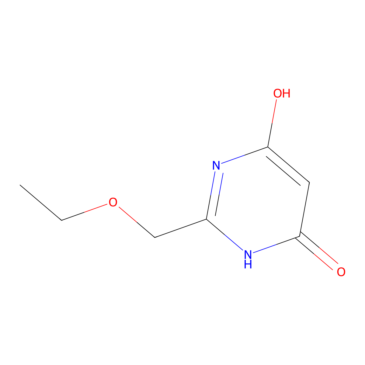 2-(Ethoxymethyl)-6-hydroxy-3,4-dihydropyrimidin-4-one molecular structure, CAS 3122-76-7
