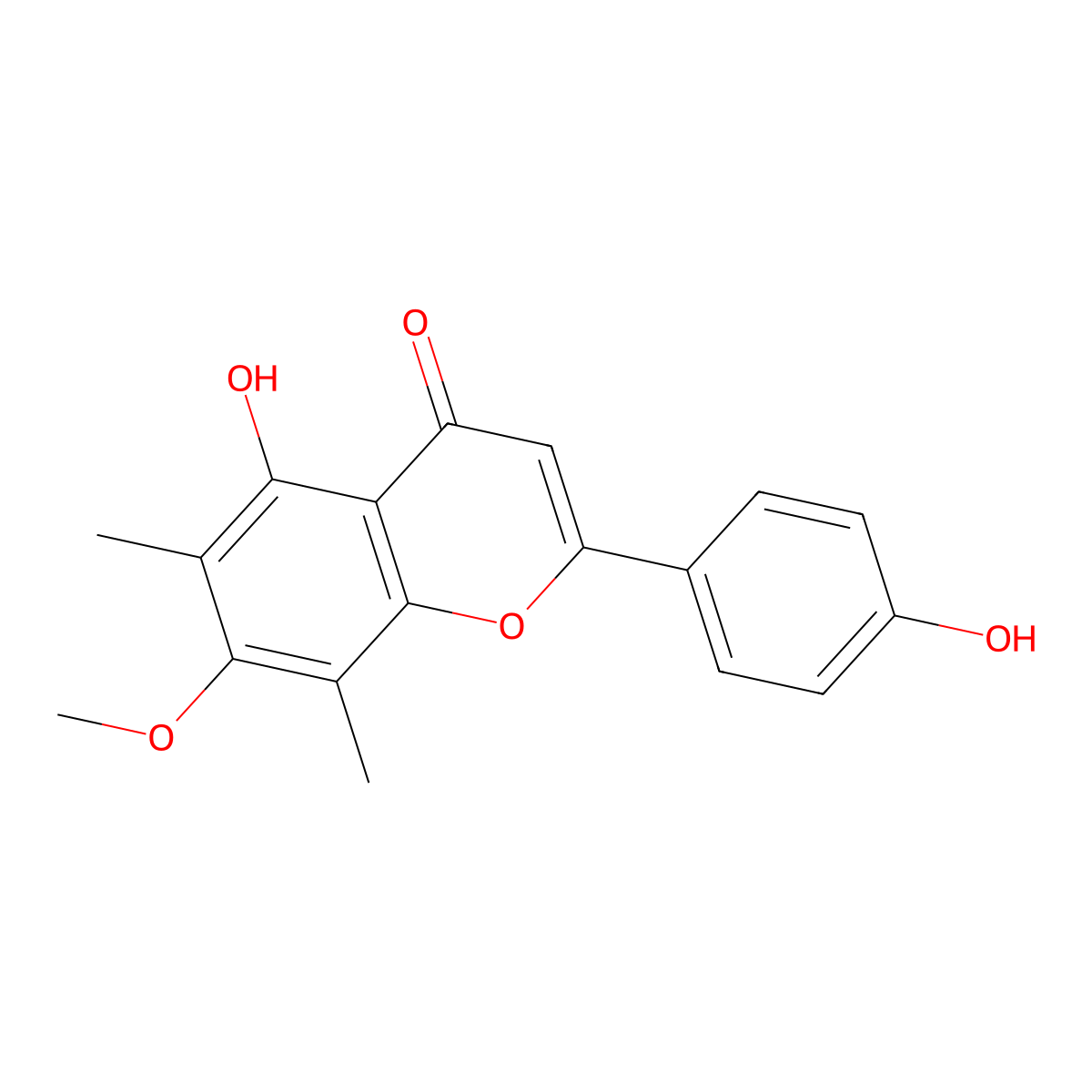 Sideroxylin molecular structure, CAS 3122-87-0