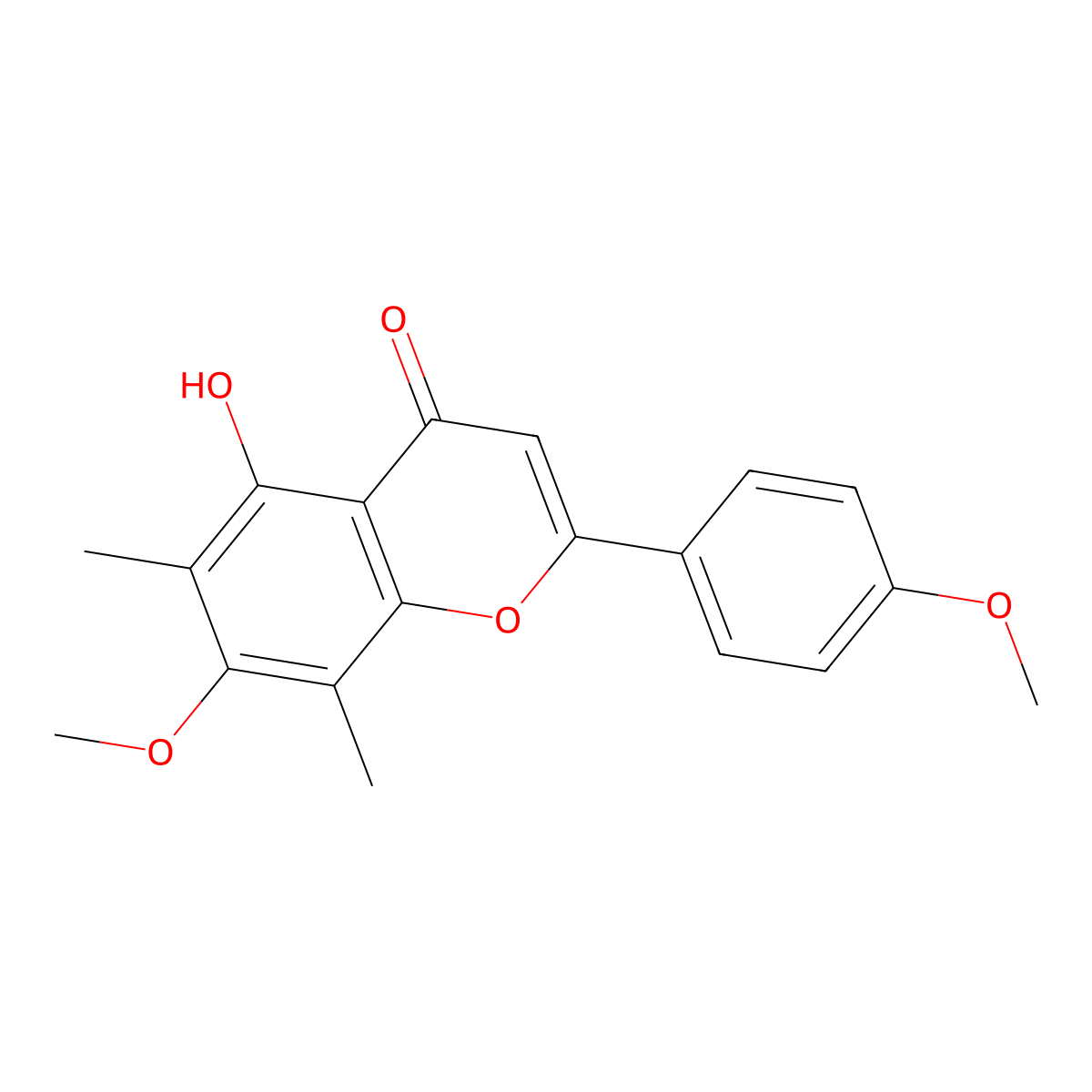 Eucalyptin molecular structure, CAS 3122-88-1