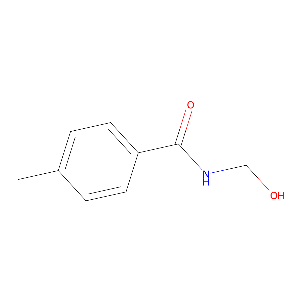 N-(hydroxymethyl)-4-methylbenzamide molecular structure, CAS 31220-71-0