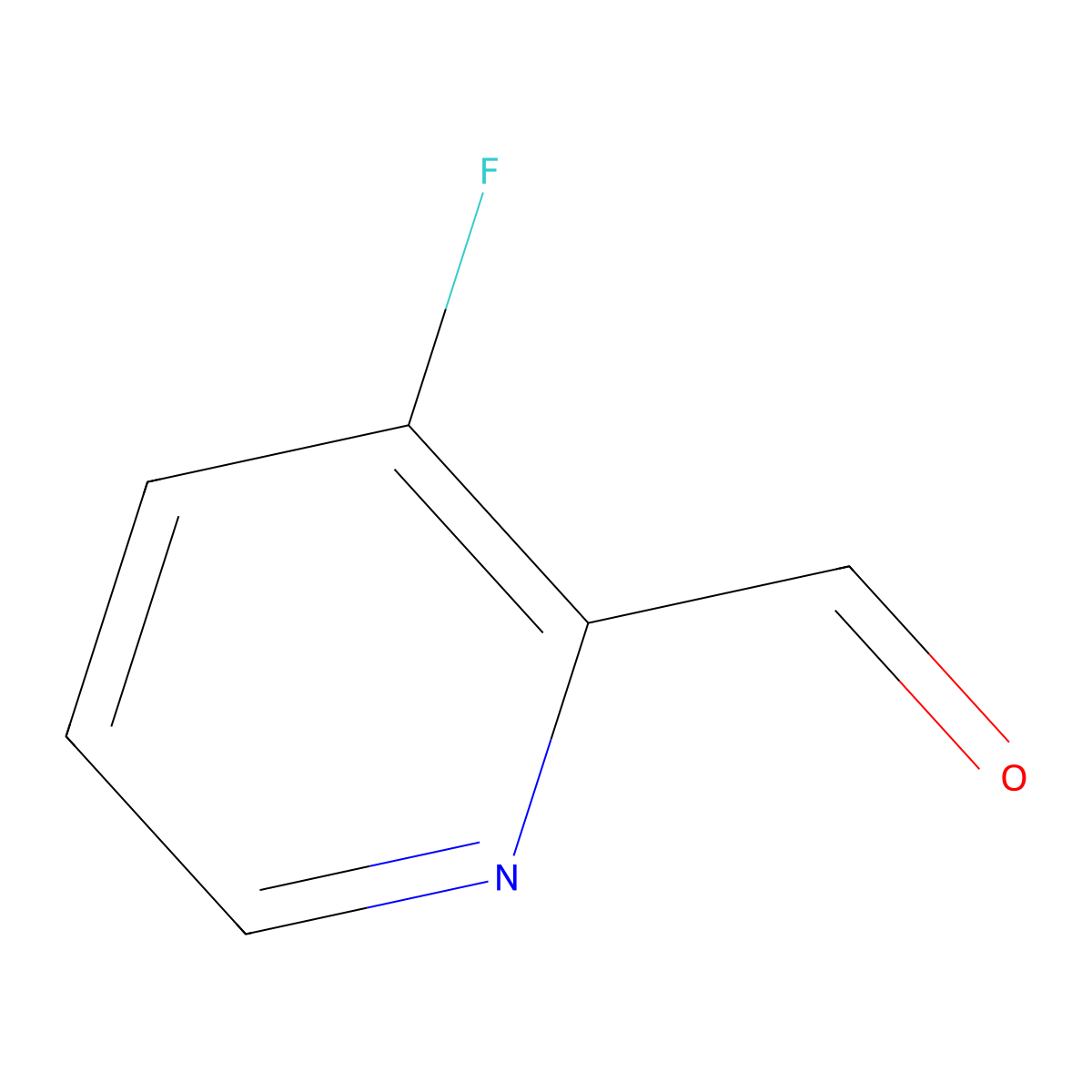 3-Fluoro-2-pyridinecarboxaldehyde molecular structure, CAS 31224-43-8