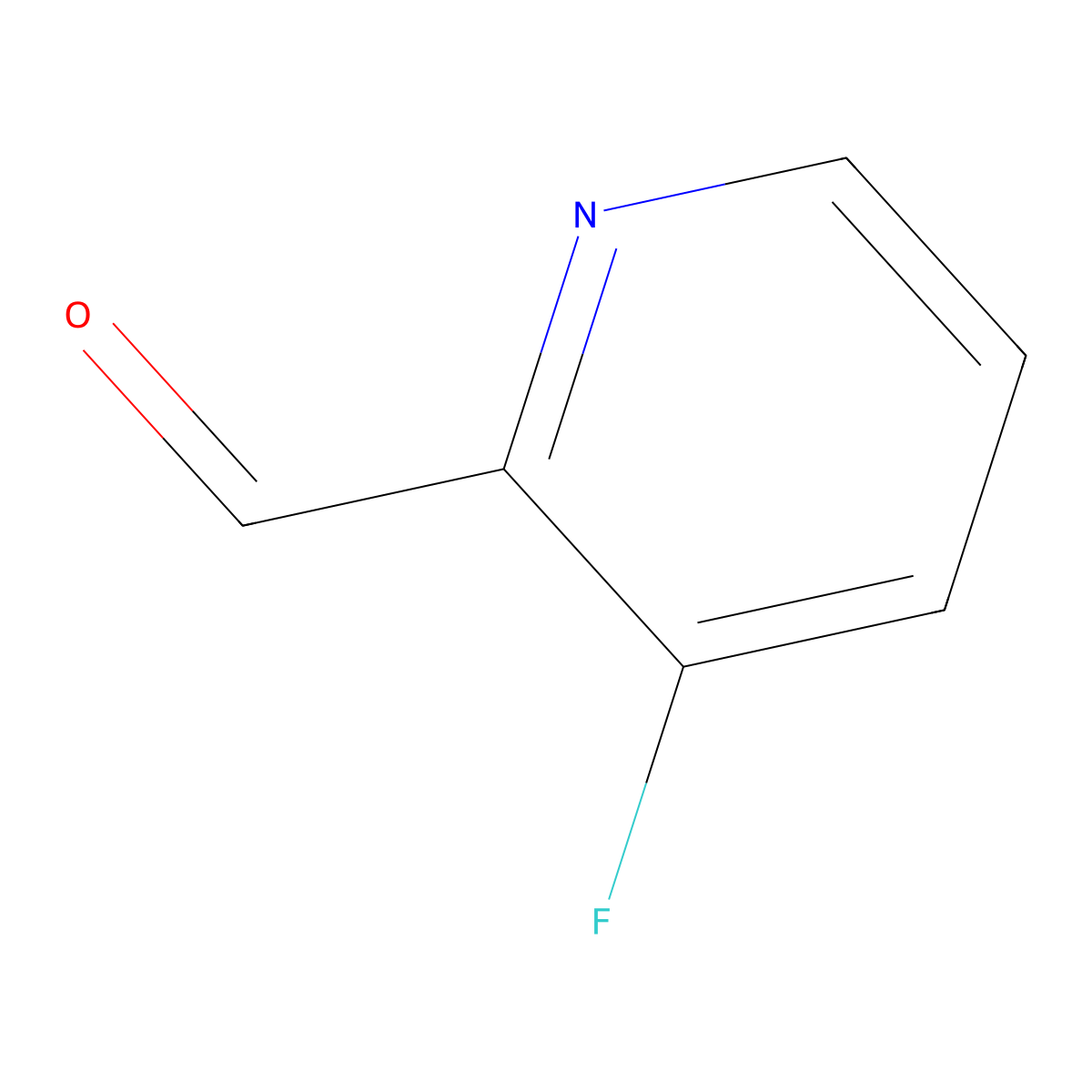 3-Fluoro-2-pyridinecarboxaldehyde molecular structure, CAS 31224-43-8