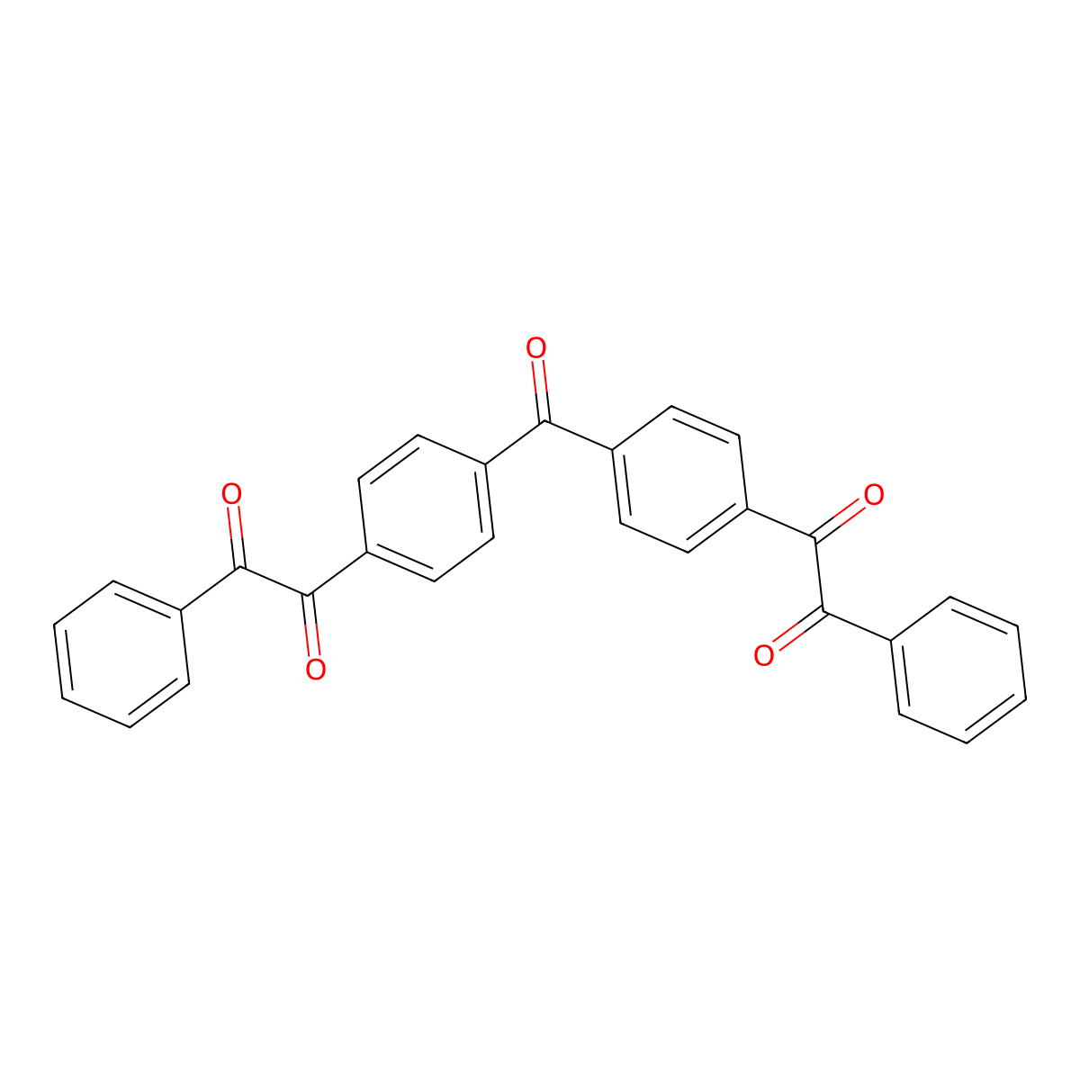1,1'-(Carbonyldi-4,1-phenylene)bis[2-phenylethanedione] molecular structure, CAS 31224-78-9