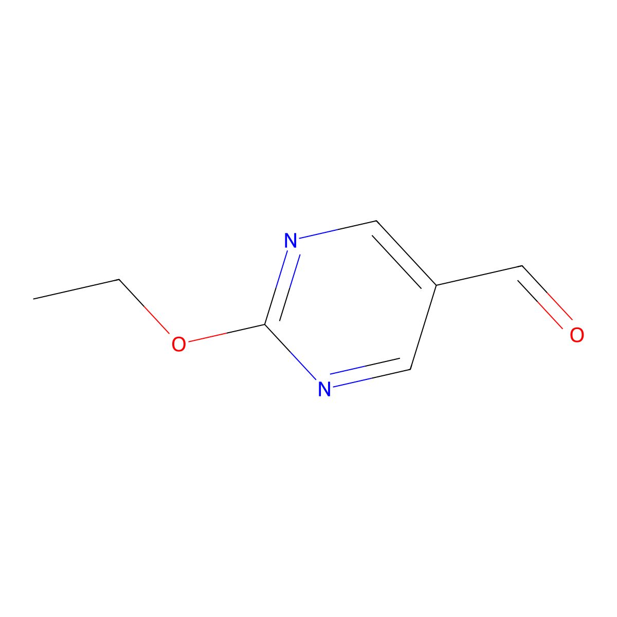 2-Ethoxy-5-pyrimidinecarboxaldehyde molecular structure, CAS 312263-49-3