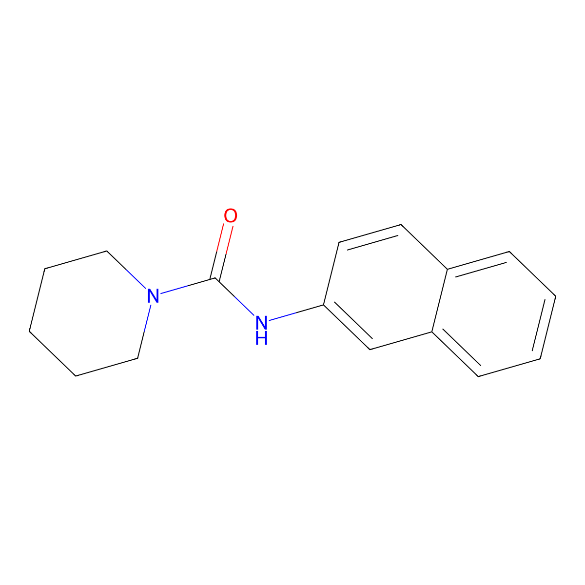 N-(naphthalen-2-yl)piperidine-1-carboxamide molecular structure, CAS 312269-36-6