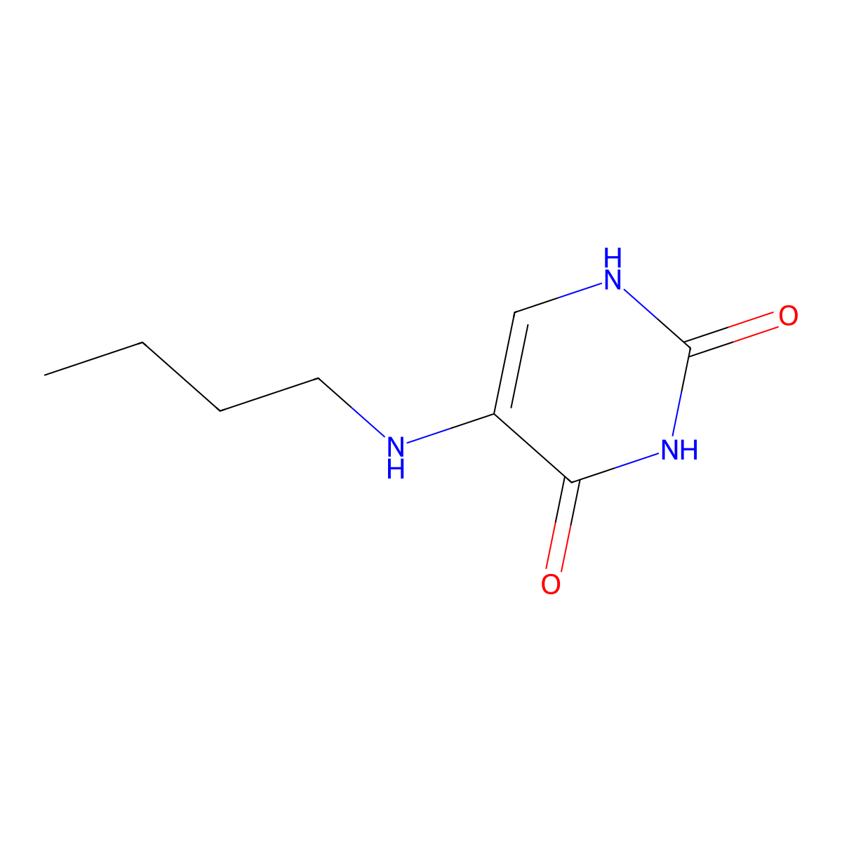 5-(butylamino)-2,4(1H,3H)-pyrimidinedione molecular structure, CAS 312275-02-8