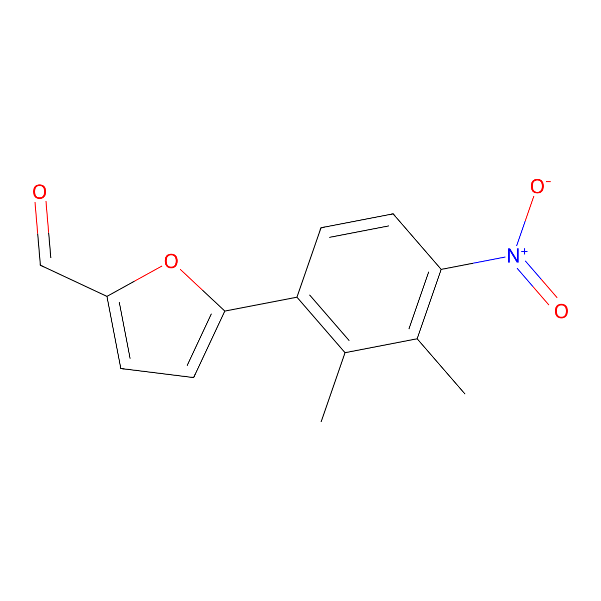 5-(2,3-Dimethyl-4-nitrophenyl)furan-2-carbaldehyde molecular structure, CAS 312275-09-5
