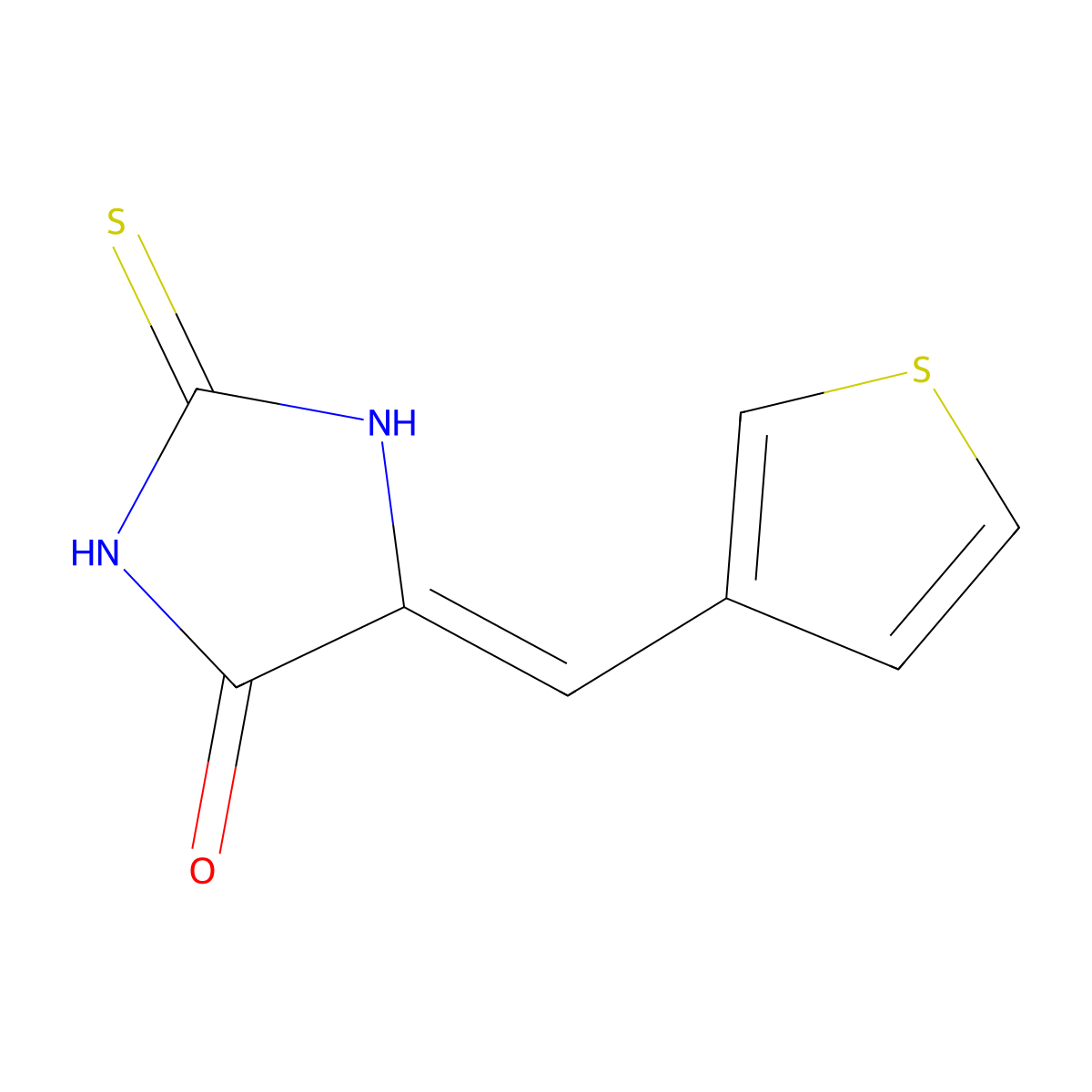 5-(3-Thienylmethylene)-2-thioxoimidazolidin-4-one molecular structure, CAS 312277-89-7