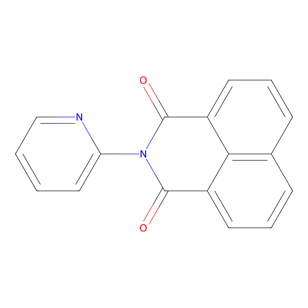2-Pyridin-2-ylbenzo[de]isoquinoline-1,3-dione molecular structure, CAS 312288-34-9