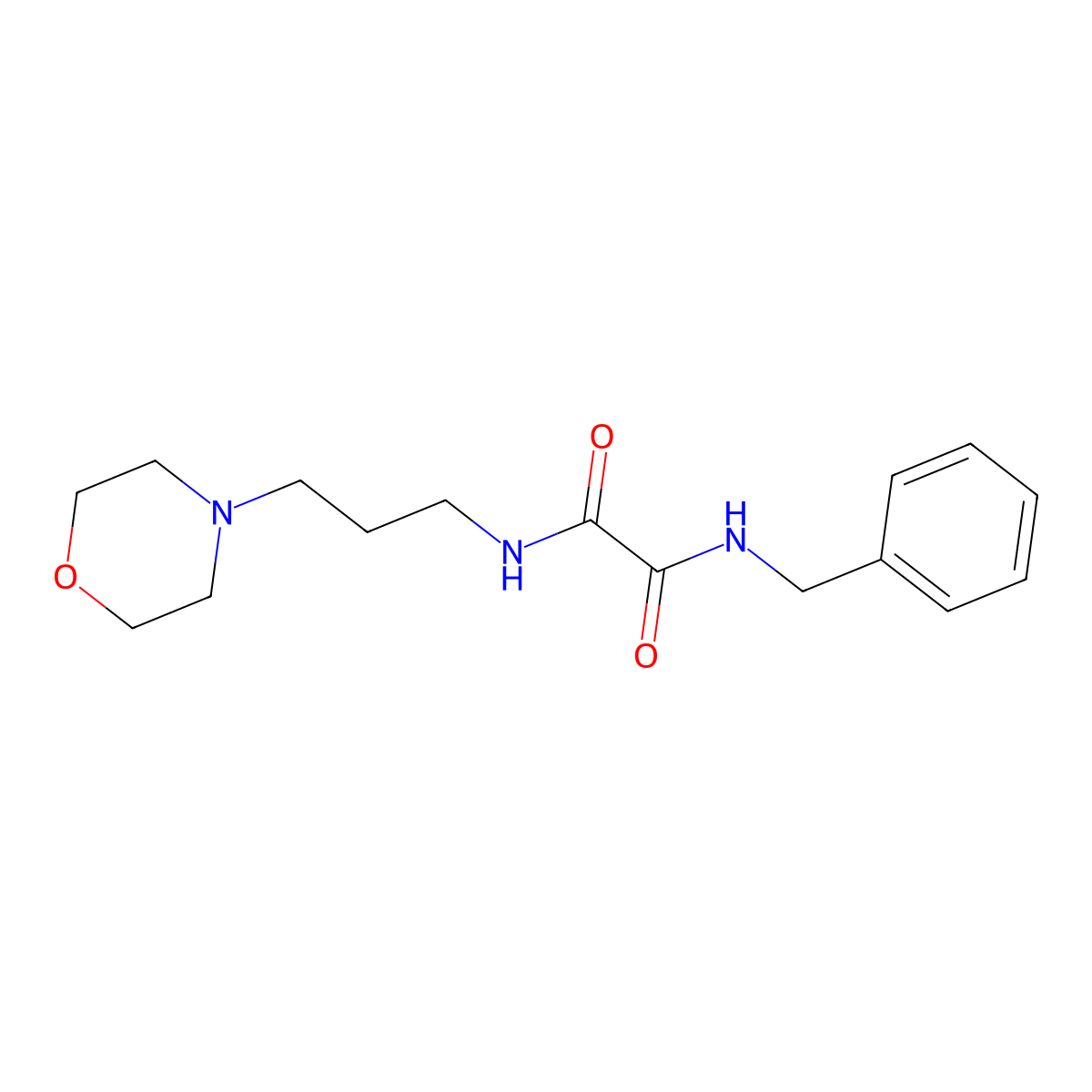 N1-benzyl-N2-(3-morpholinopropyl)oxalamide molecular structure, CAS 312290-95-2