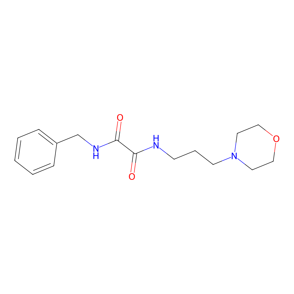 N1-benzyl-N2-(3-morpholinopropyl)oxalamide molecular structure, CAS 312290-95-2