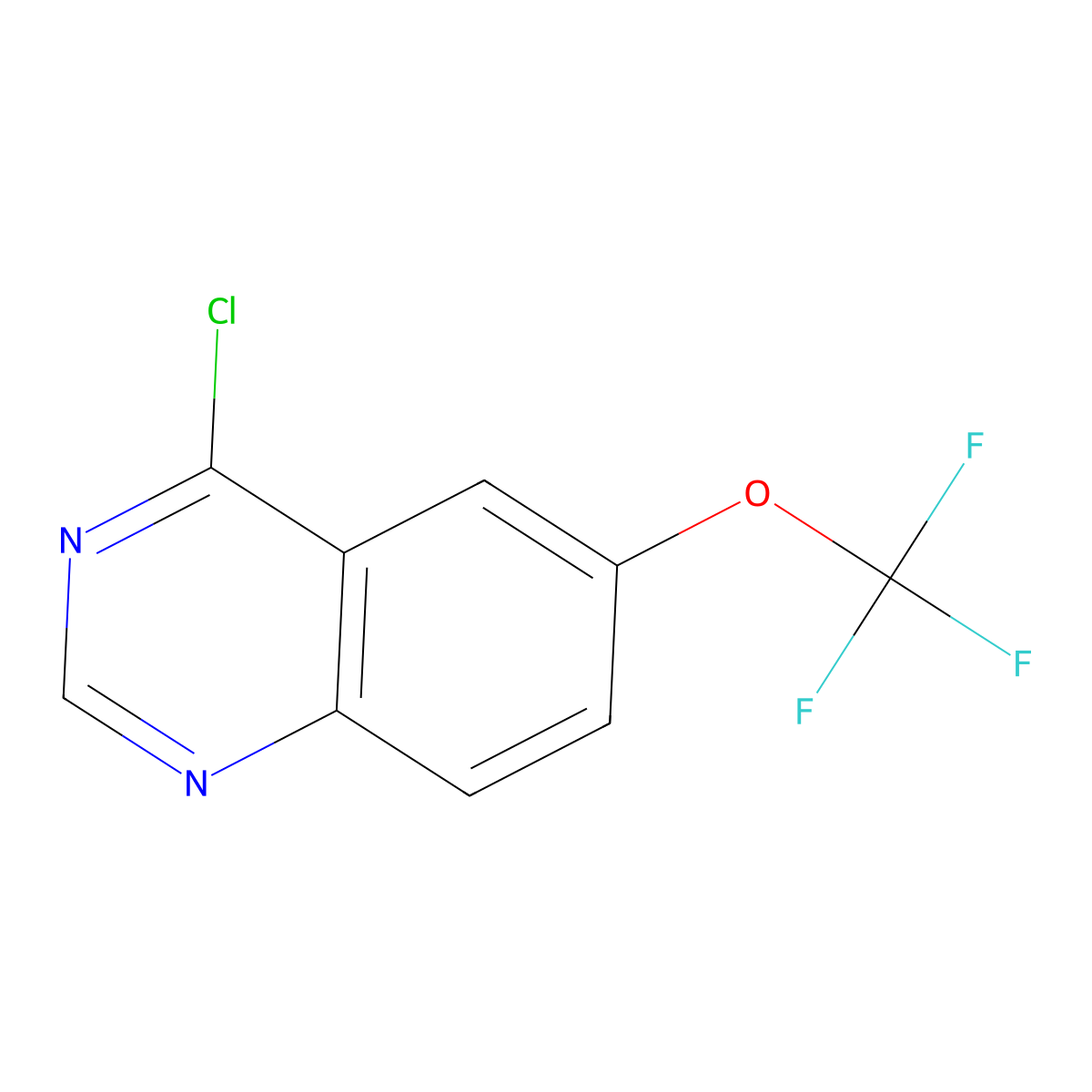 4-Chloro-6-(trifluoromethoxy)quinazoline molecular structure, CAS 312295-62-8