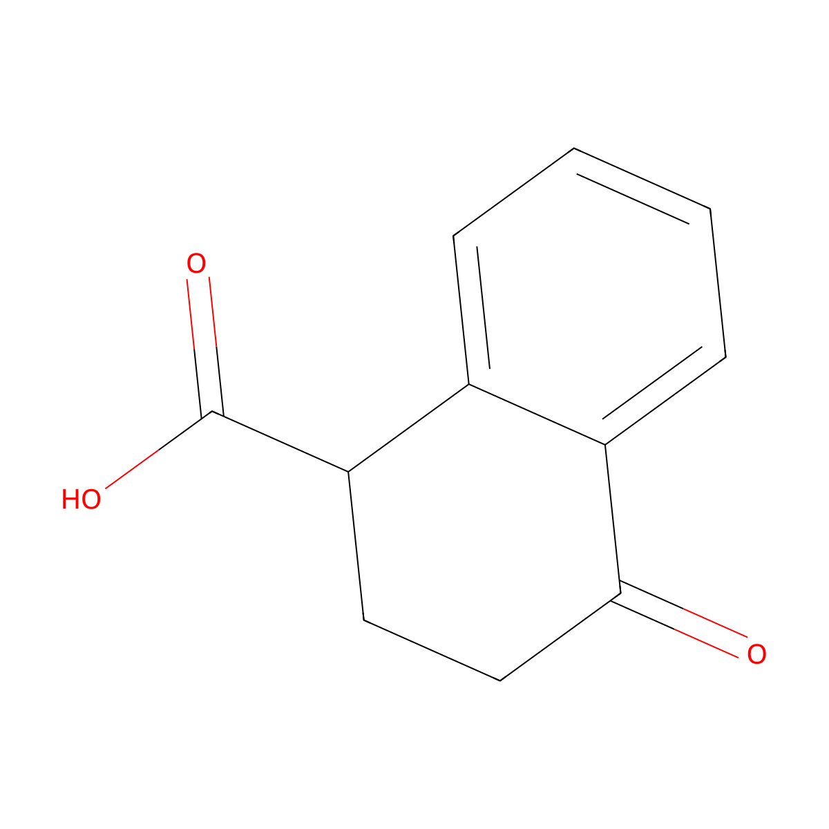1,2,3,4-Tetrahydro-4-oxo-1-naphthoic acid molecular structure, CAS 3123-46-4