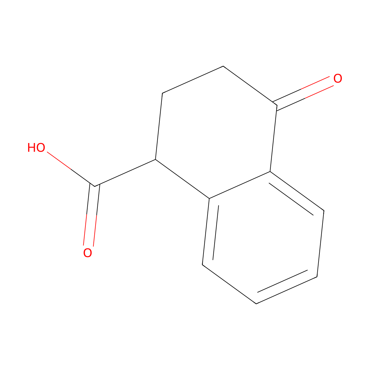 1,2,3,4-Tetrahydro-4-oxo-1-naphthoic acid molecular structure, CAS 3123-46-4