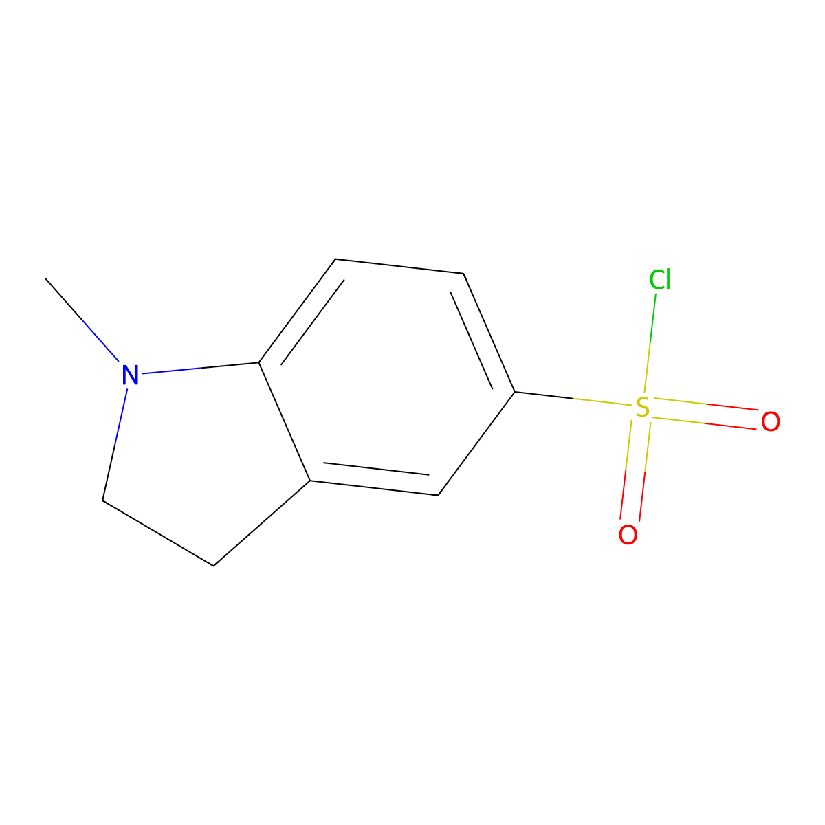1-Methyl-2,3-dihydro-1H-indole-5-sulfonyl chloride molecular structure, CAS 312300-39-3