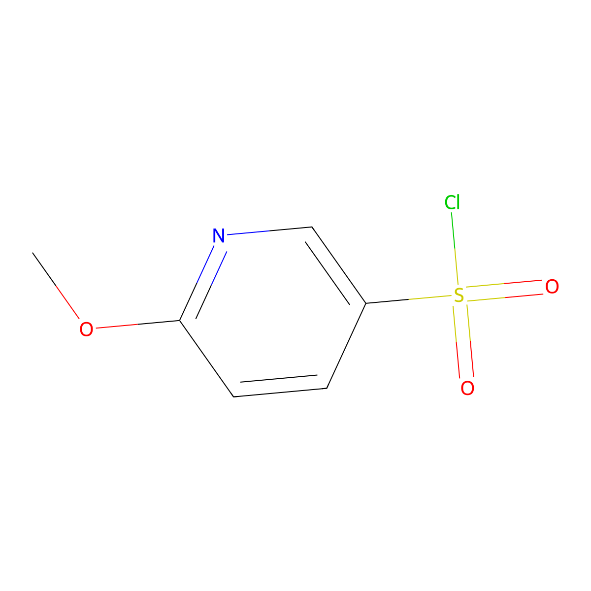 6-Methoxypyridine-3-sulfonyl chloride molecular structure, CAS 312300-42-8