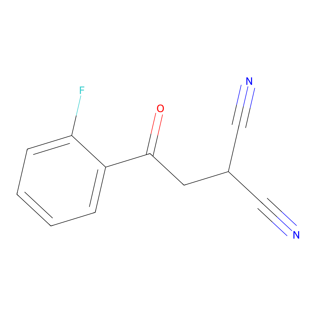 2-(2-(2-Fluorophenyl)-2-oxoethyl)propanedinitrile molecular structure, CAS 312307-38-3