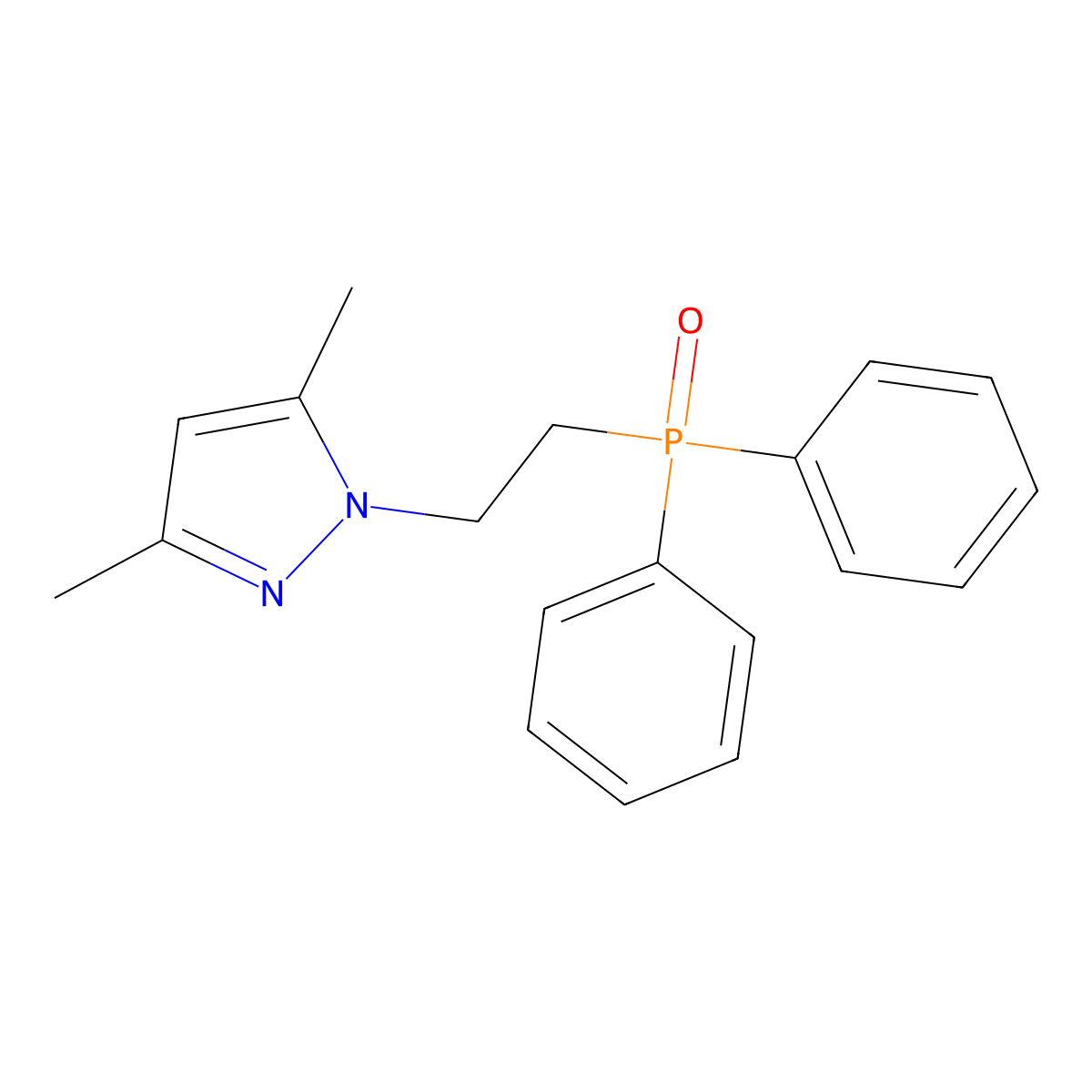 1-[2-(Diphenylphosphoryl)ethyl]-3,5-dimethyl-1H-pyrazole molecular structure, CAS 312310-76-2