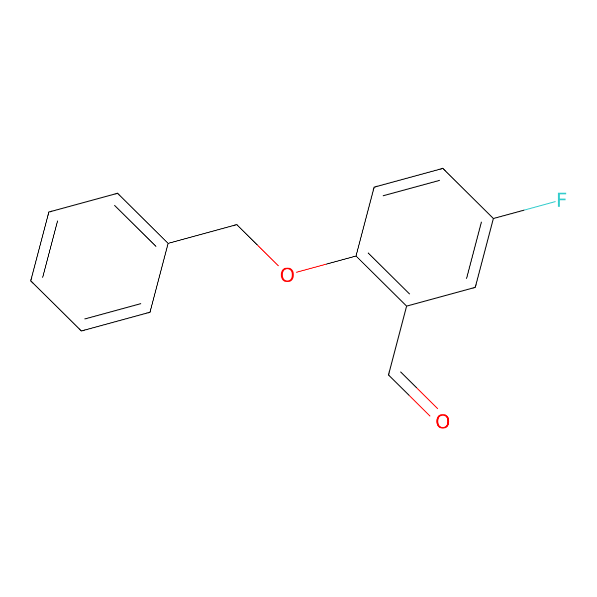 2-(Benzyloxy)-5-fluorobenzaldehyde molecular structure, CAS 312314-37-7