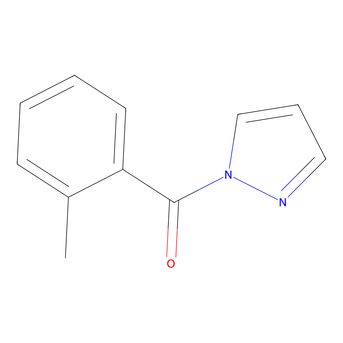 (1H-pyrazol-1-yl)(o-tolyl)methanone molecular structure, CAS 312317-26-3