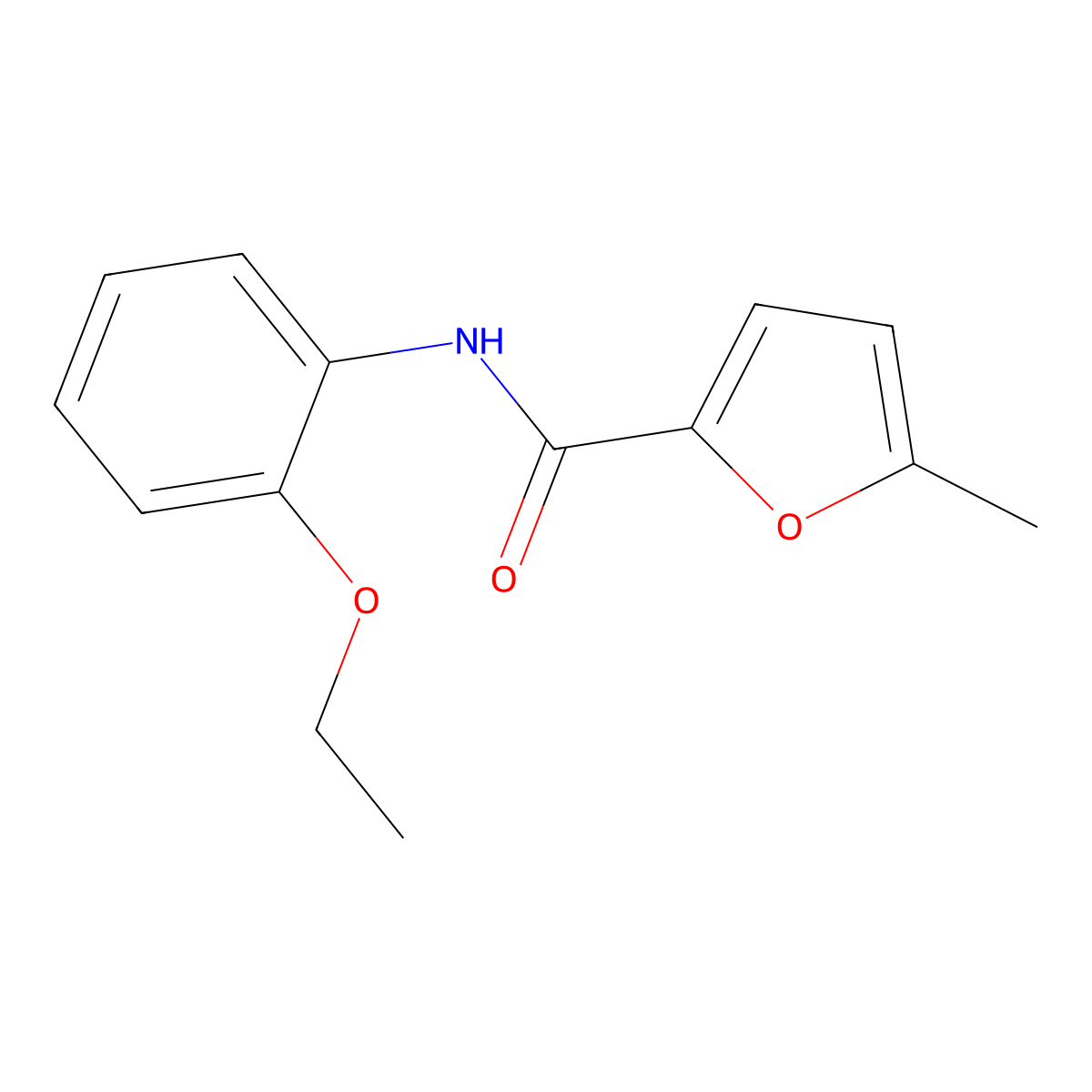N-(2-ethoxyphenyl)-5-methylfuran-2-carboxamide molecular structure, CAS 312319-14-5