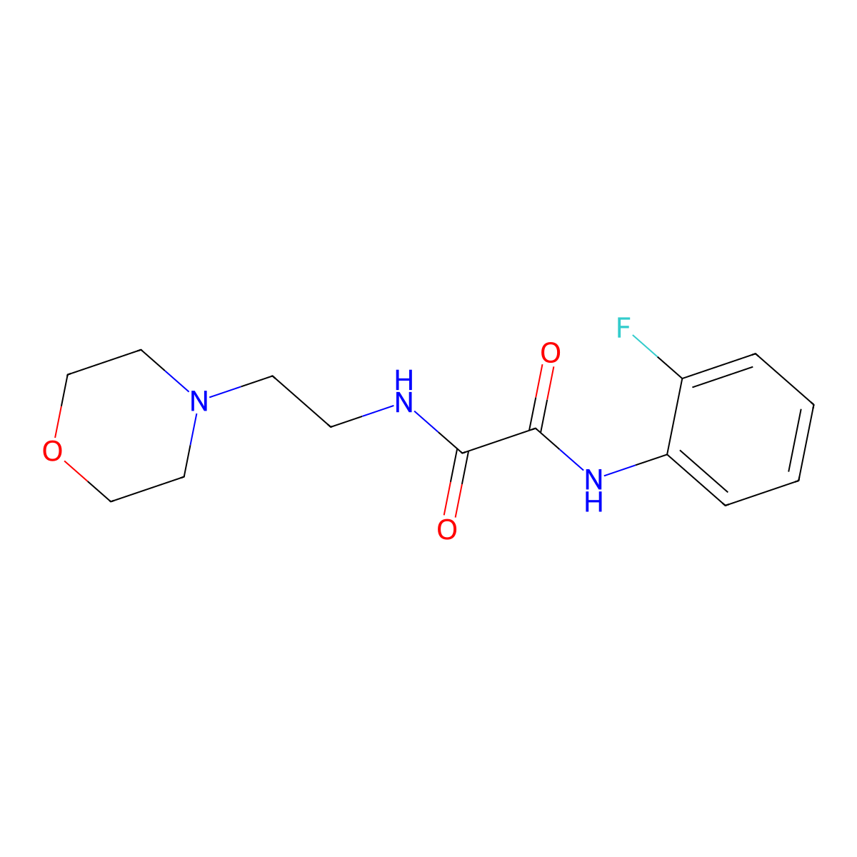 N-(2-fluorophenyl)-N'-[2-(morpholin-4-yl)ethyl]ethanediamide molecular structure, CAS 312319-51-0