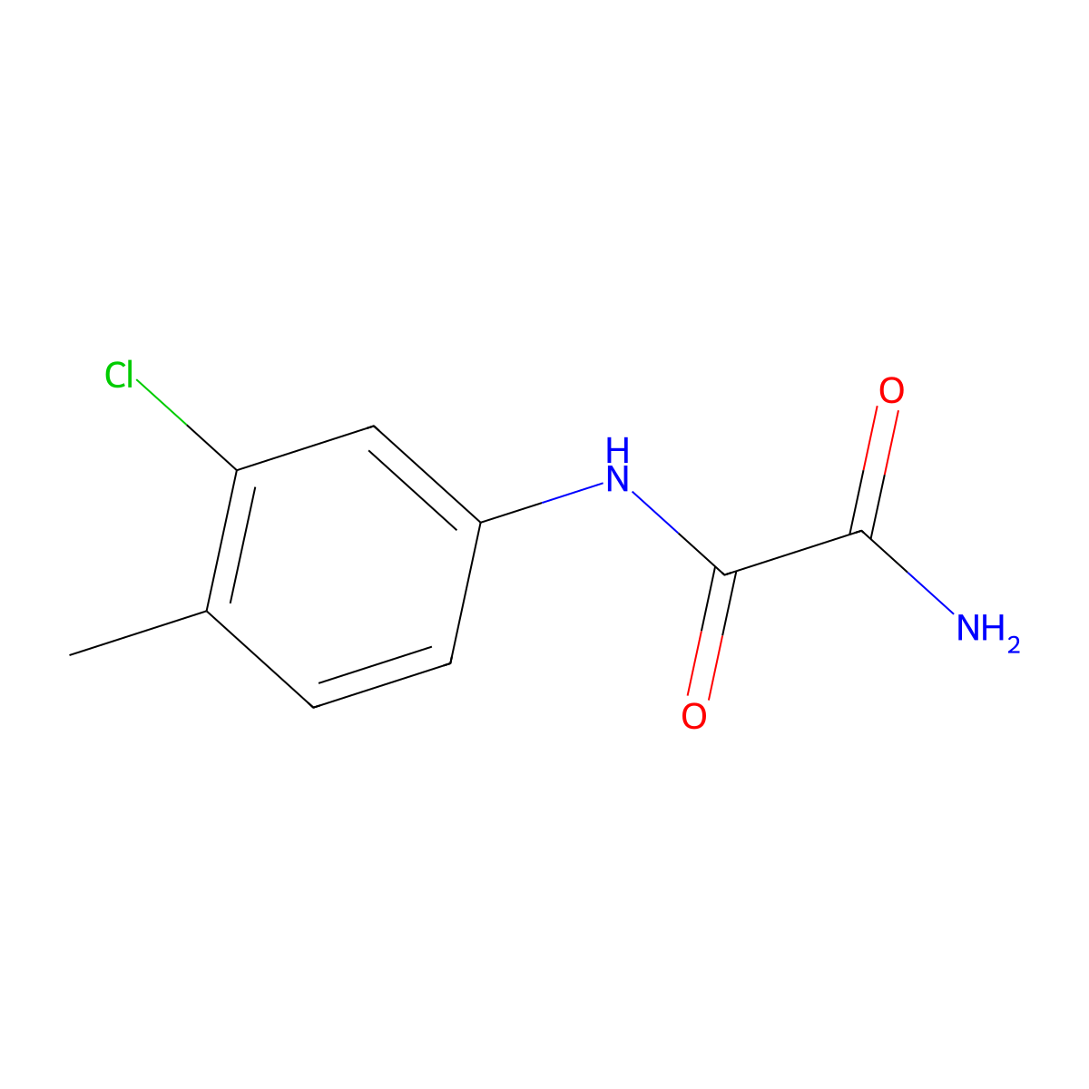 N~1~-(3-chloro-4-methylphenyl)ethanediamide molecular structure, CAS 312319-53-2