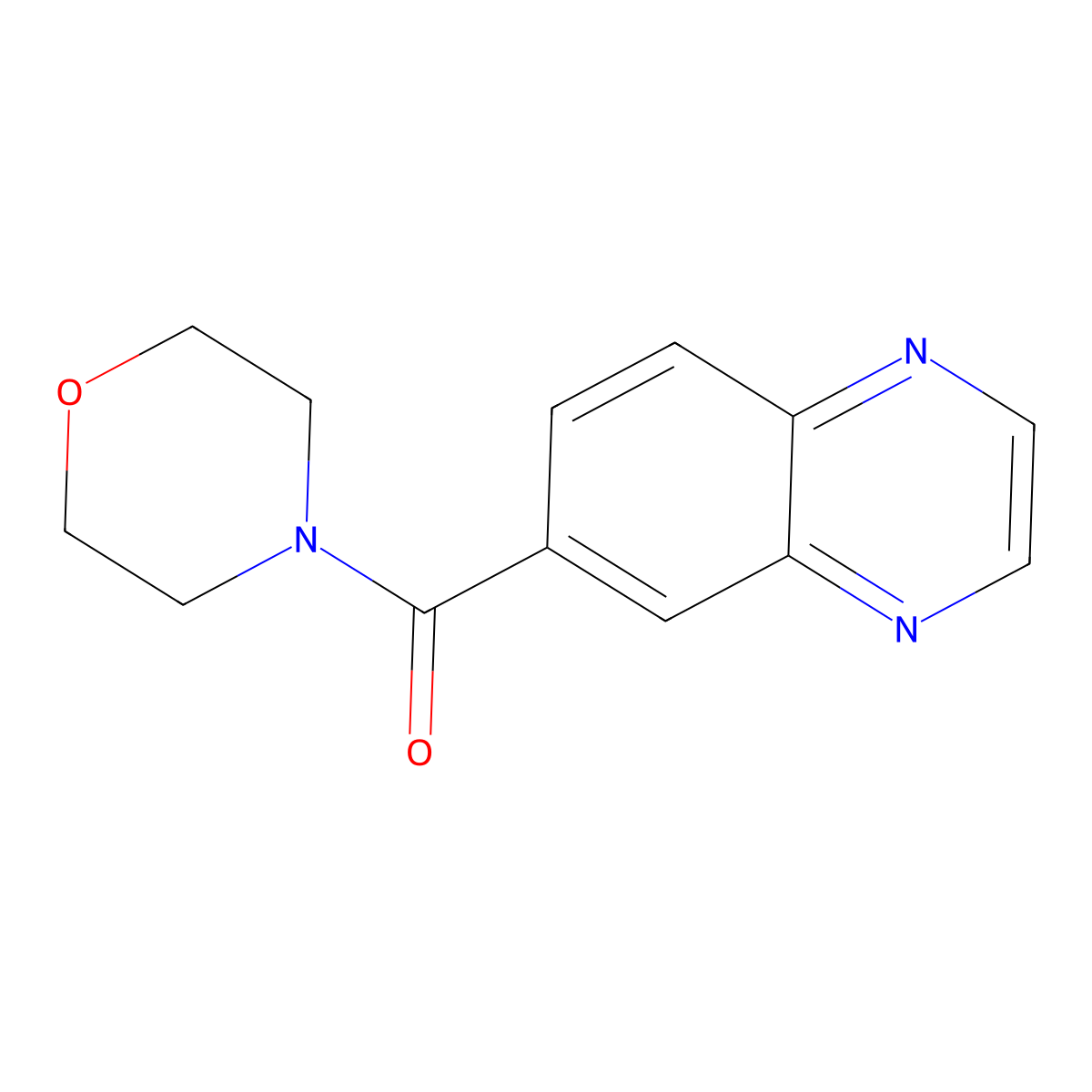 Morpholin-4-YL-quinoxalin-6-YL-methanone molecular structure, CAS 312319-71-4