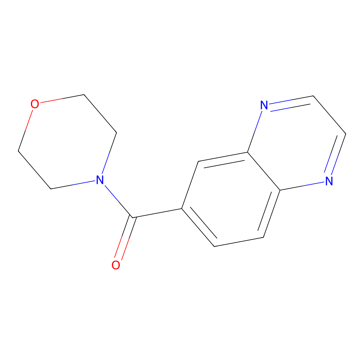 Morpholin-4-YL-quinoxalin-6-YL-methanone molecular structure, CAS 312319-71-4