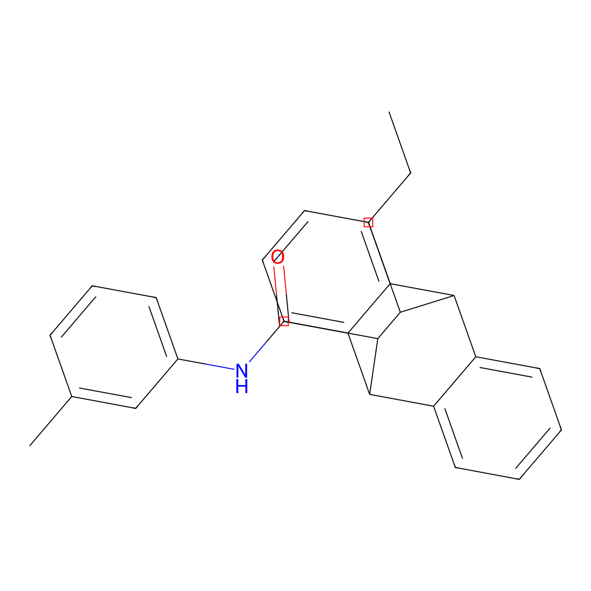 N-(3-methylphenyl)-12-propyl-9,10-dihydro-9,10-ethanoanthracene-11-carboxamide molecular structure, CAS 312319-86-1