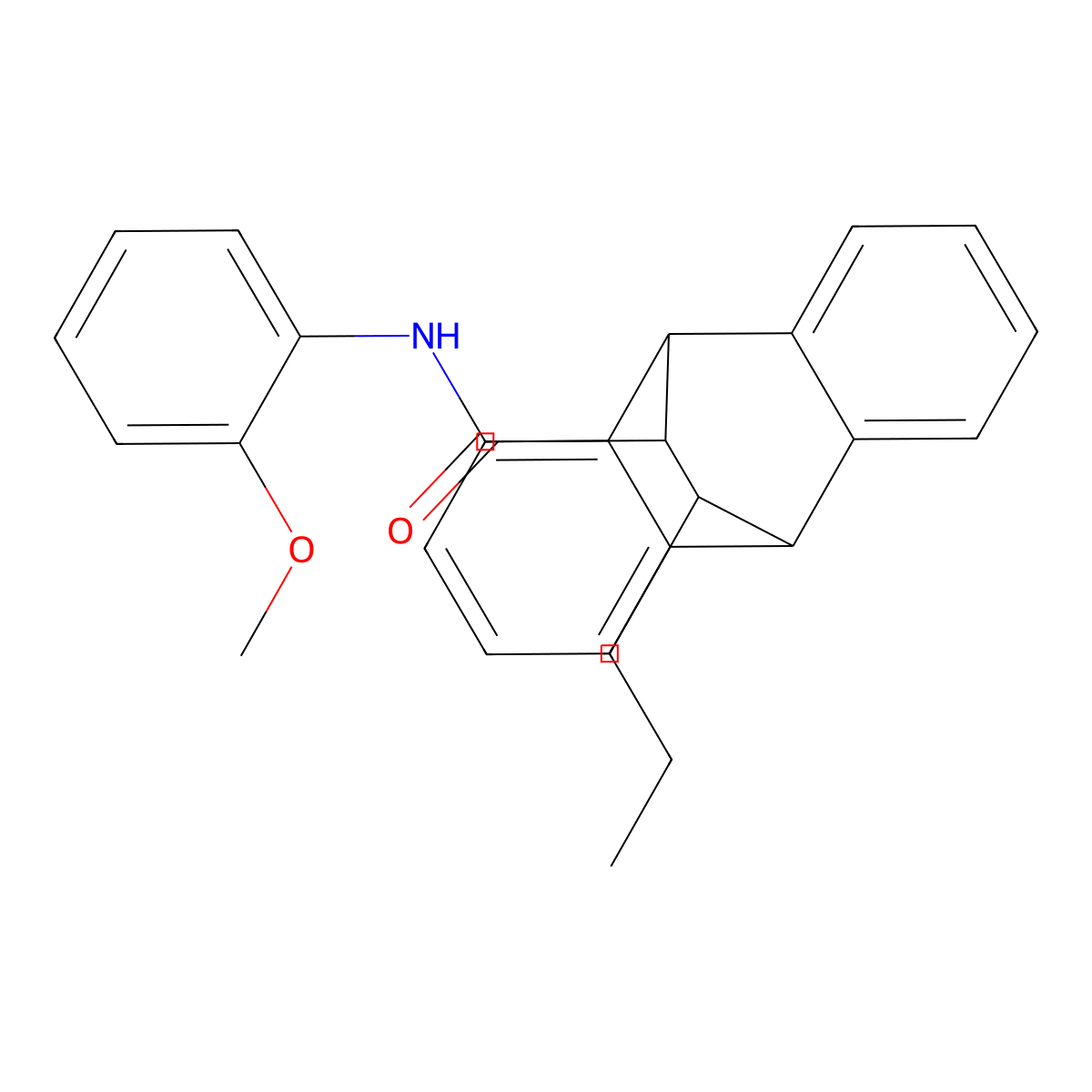 N-(2-methoxyphenyl)-12-propyl-9,10-dihydro-9,10-ethanoanthracene-11-carboxamide molecular structure, CAS 312319-89-4