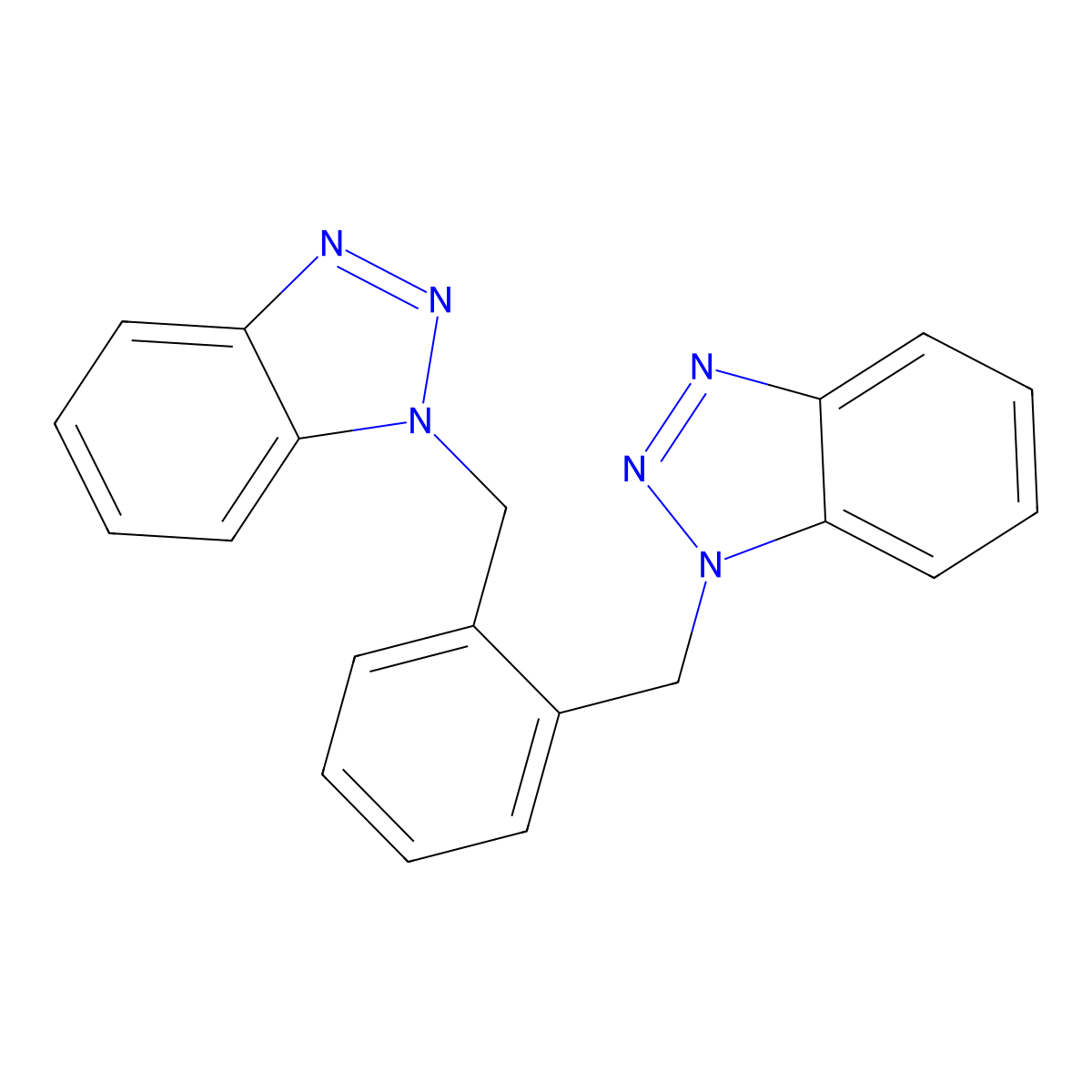 1-{[2-(1H-1,2,3-Benzotriazol-1-ylmethyl)phenyl]methyl}-1H-1,2,3-benzotriazole molecular structure, CAS 312323-71-0