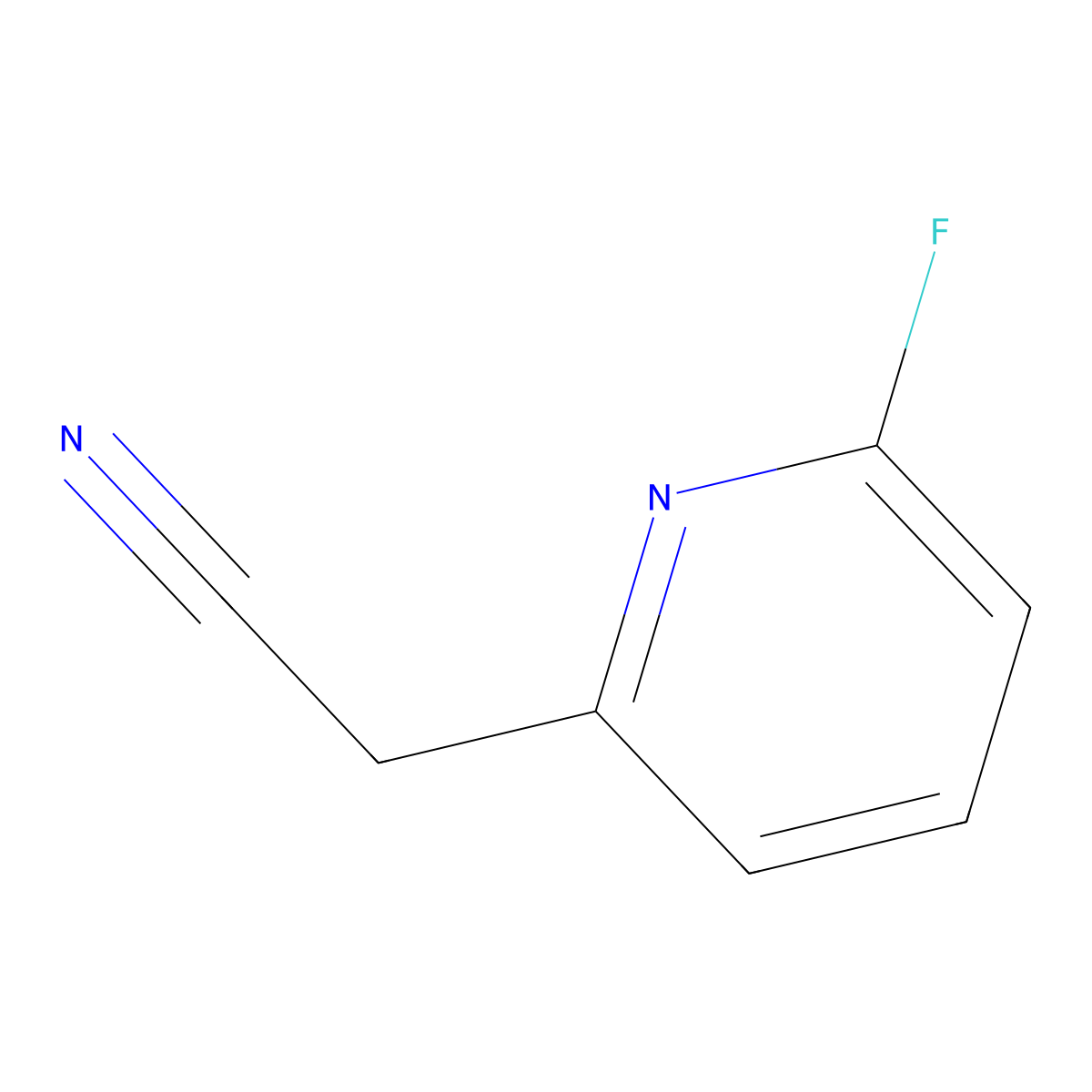 2-(6-Fluoropyridin-2-yl)acetonitrile molecular structure, CAS 312325-71-6