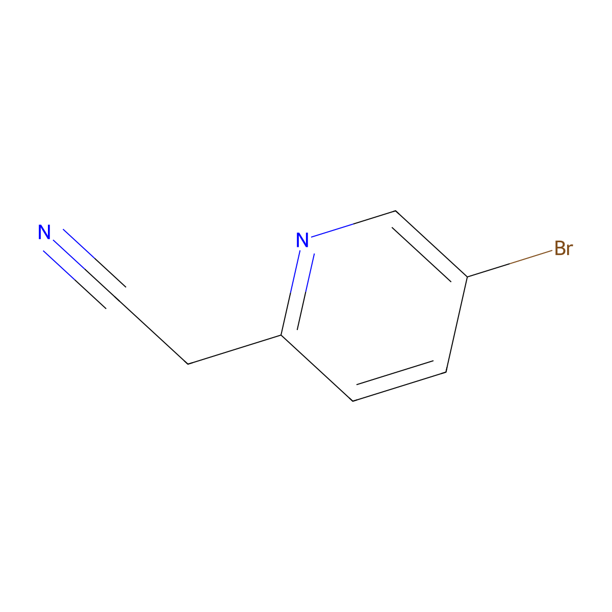 2-(5-Bromopyridin-2-yl)acetonitrile molecular structure, CAS 312325-72-7