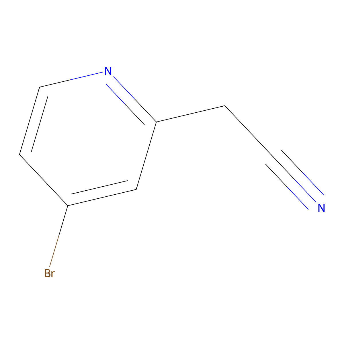 2-(4-Bromopyridin-2-yl)acetonitrile molecular structure, CAS 312325-73-8