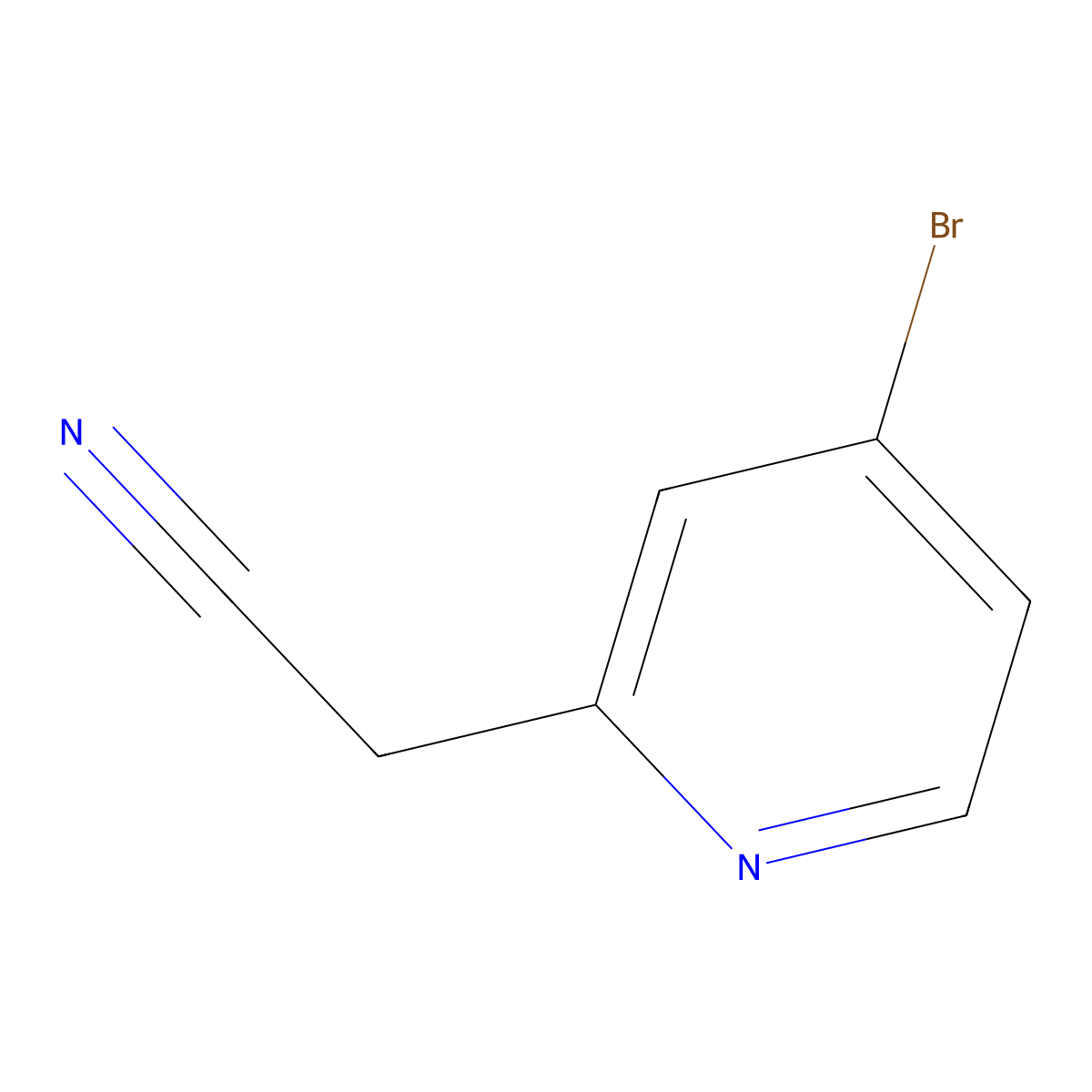 2-(4-Bromopyridin-2-yl)acetonitrile molecular structure, CAS 312325-73-8
