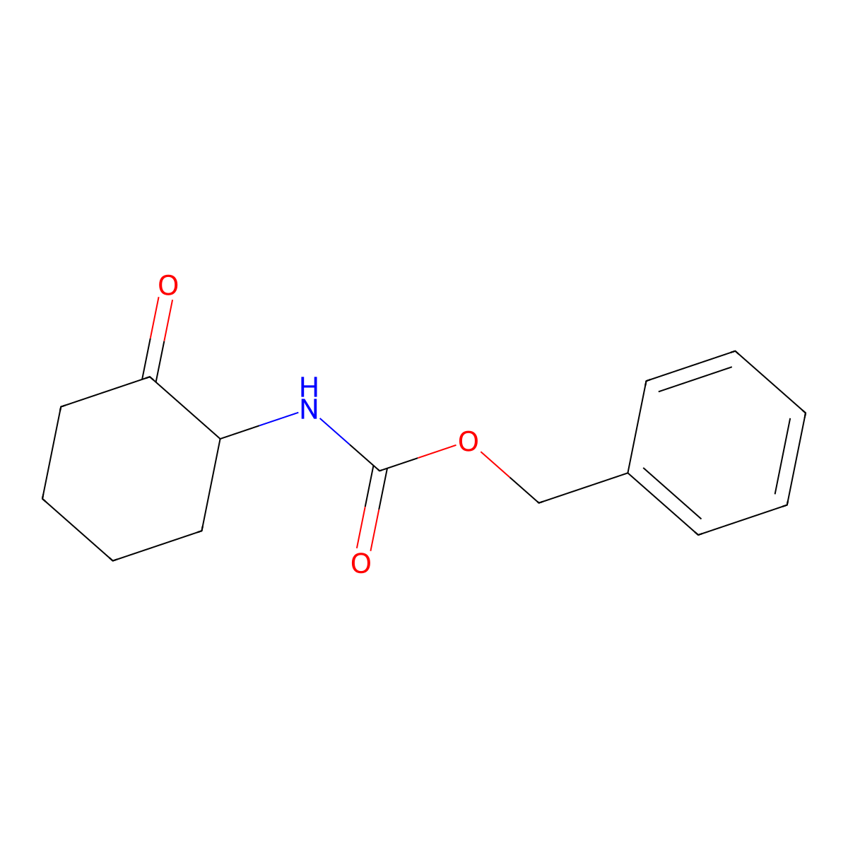 Benzyl (2-oxocyclohexyl)carbamate molecular structure, CAS 31236-61-0