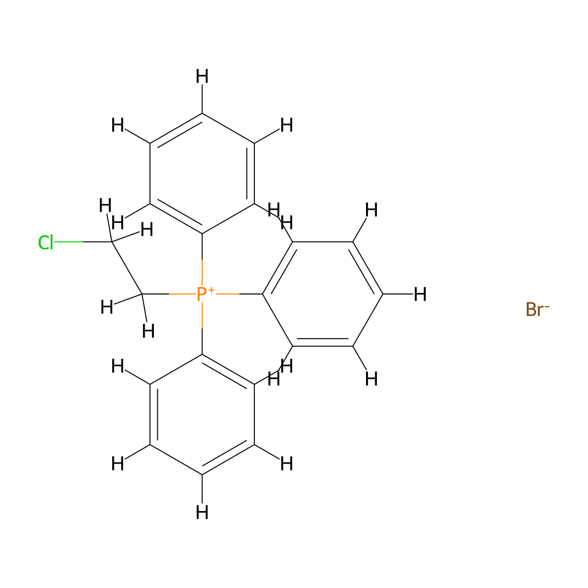 2-Chloroethyltriphenylphosphonium bromide molecular structure, CAS 31238-20-7