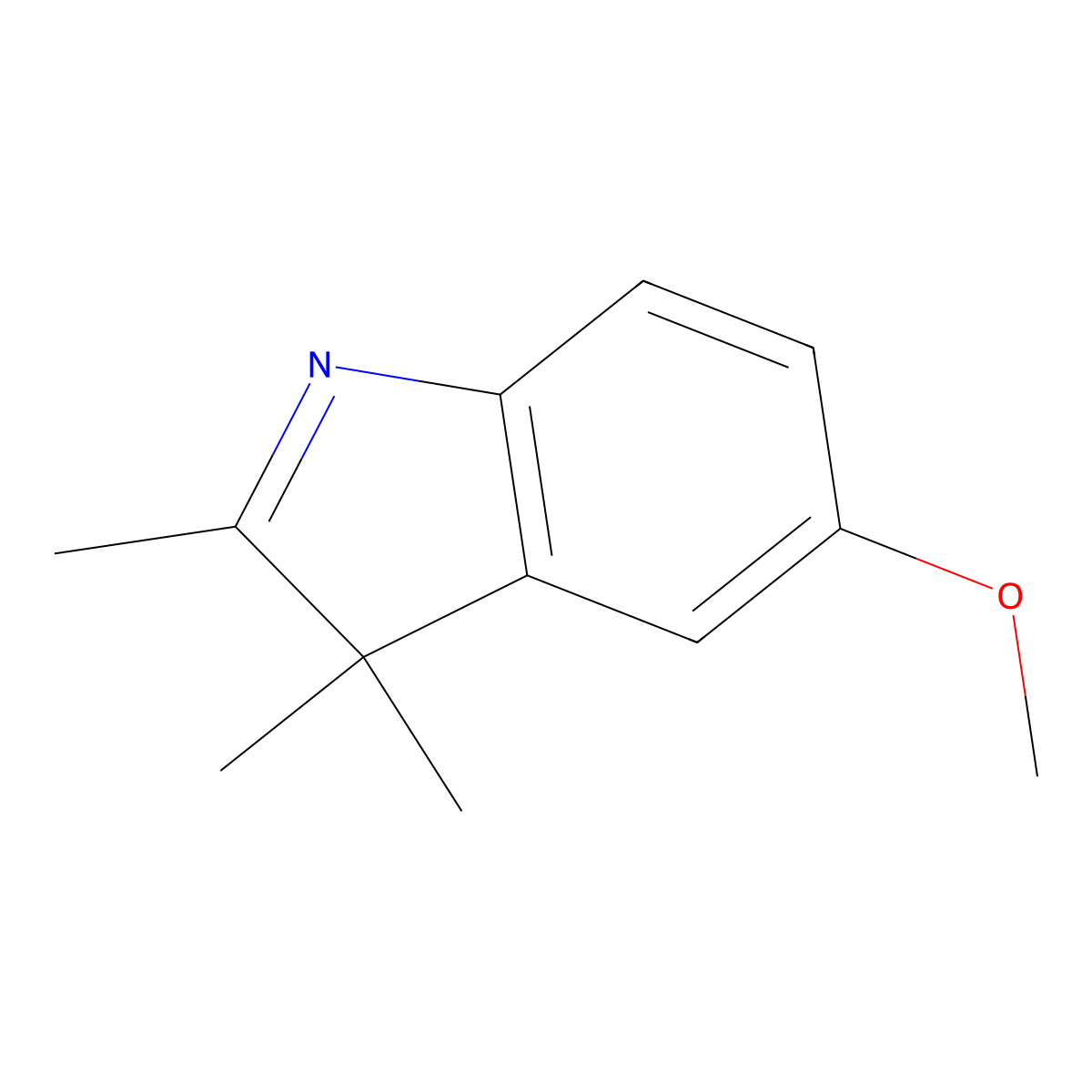 5-Methoxy-2,3,3-trimethyl-3H-indole molecular structure, CAS 31241-19-7