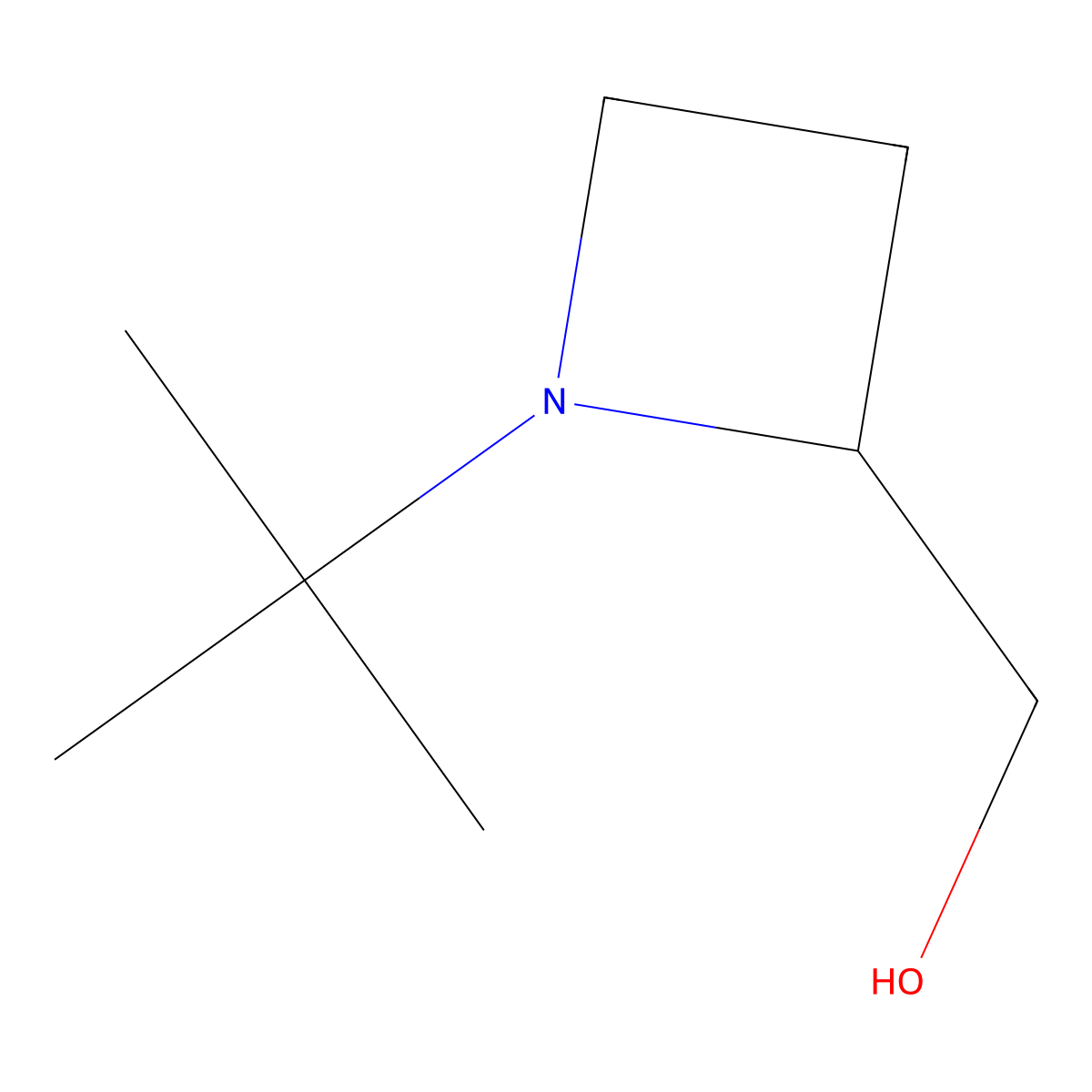 (1-Tert-butylazetidin-2-yl)methanol molecular structure, CAS 31247-31-1